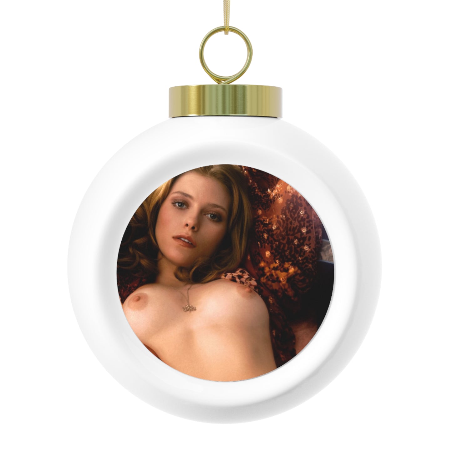 Christmas Ball Ornament Playboy Playmate November 1974 Bebe Buell