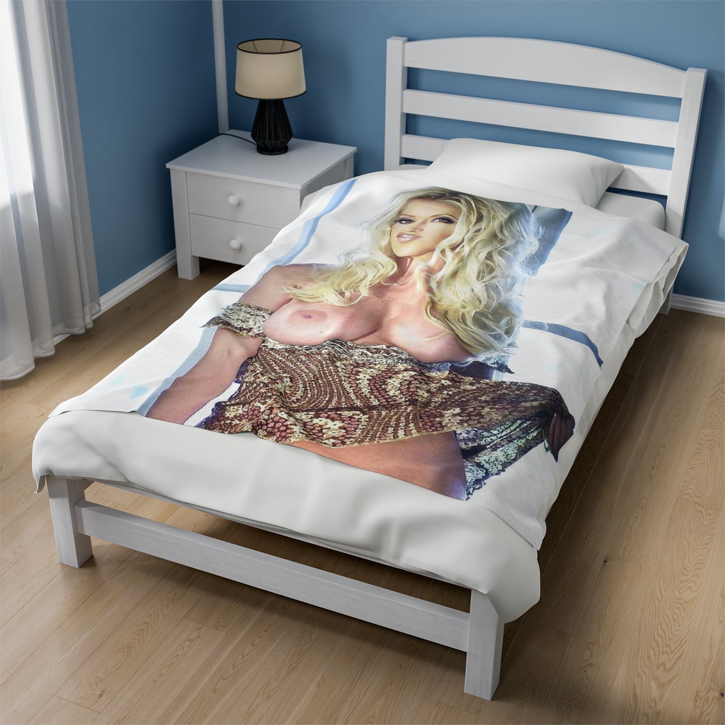 Velveteen Plush Blanket Pornstar Jenna Jameson Nude