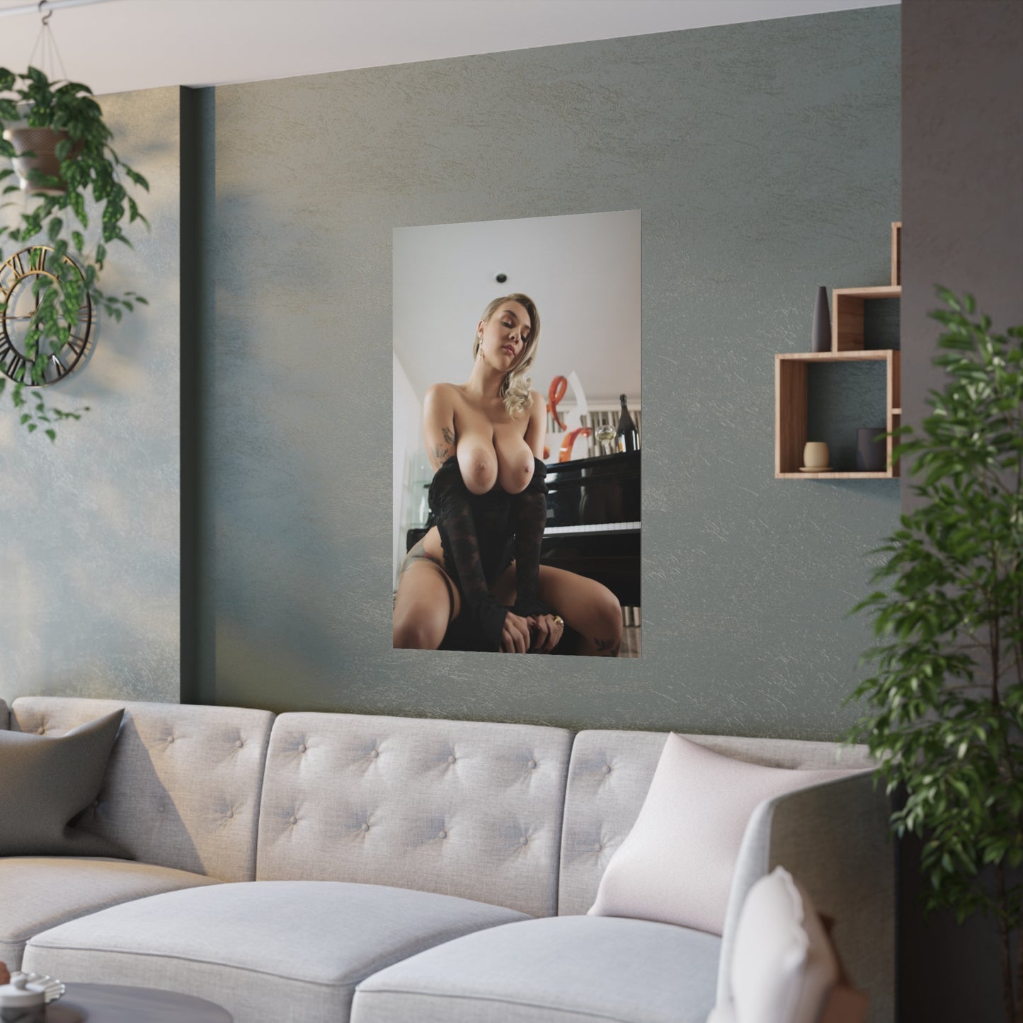 Satin Posters (210gsm) Pet Gabbie Carter Nude