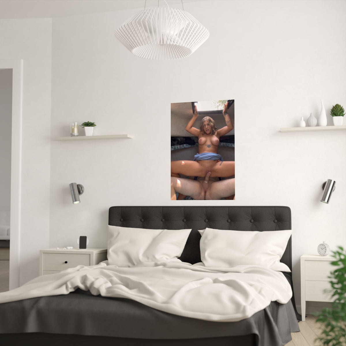 Satin Posters (210gsm) Sexy Teen Creampied In Camper