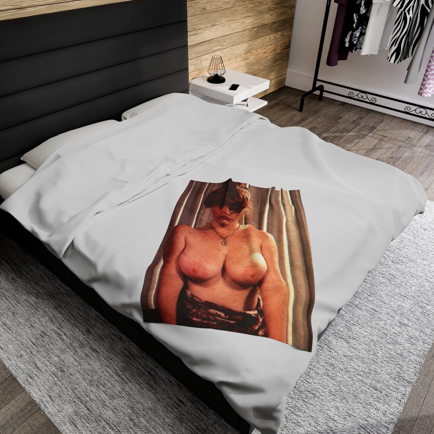 Velveteen Plush Blanket Retro Pornstar Lisa De Leeuw Nude