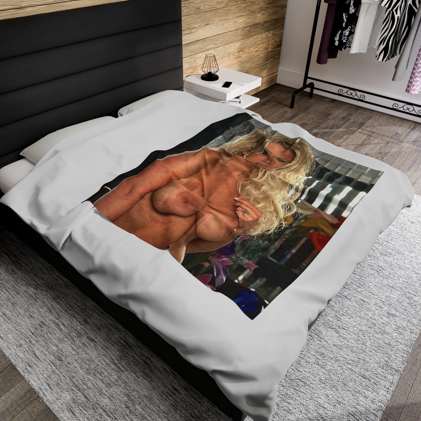 Velveteen Plush Blanket Pornstar Jenna Jameson Nude