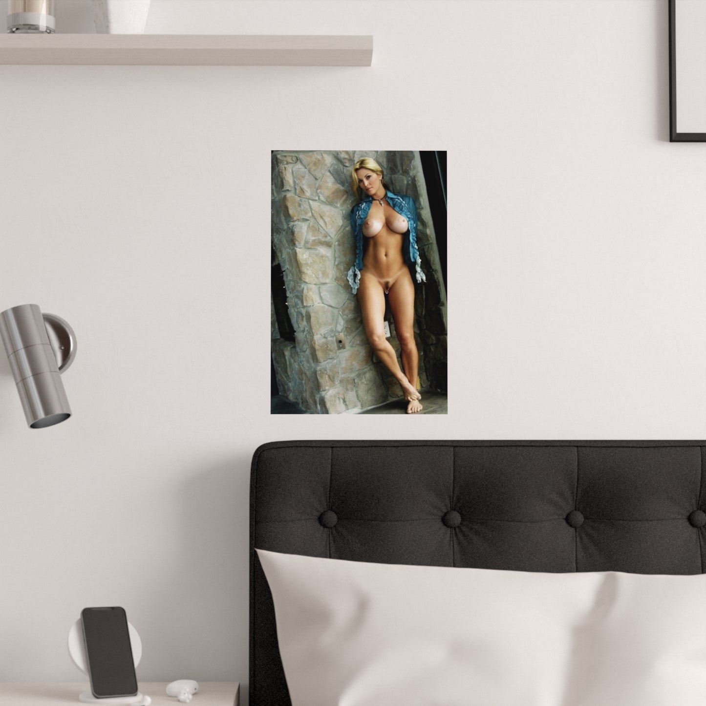 Satin Posters (210gsm) Retro Adult Star Janine Lindenmulder Nud