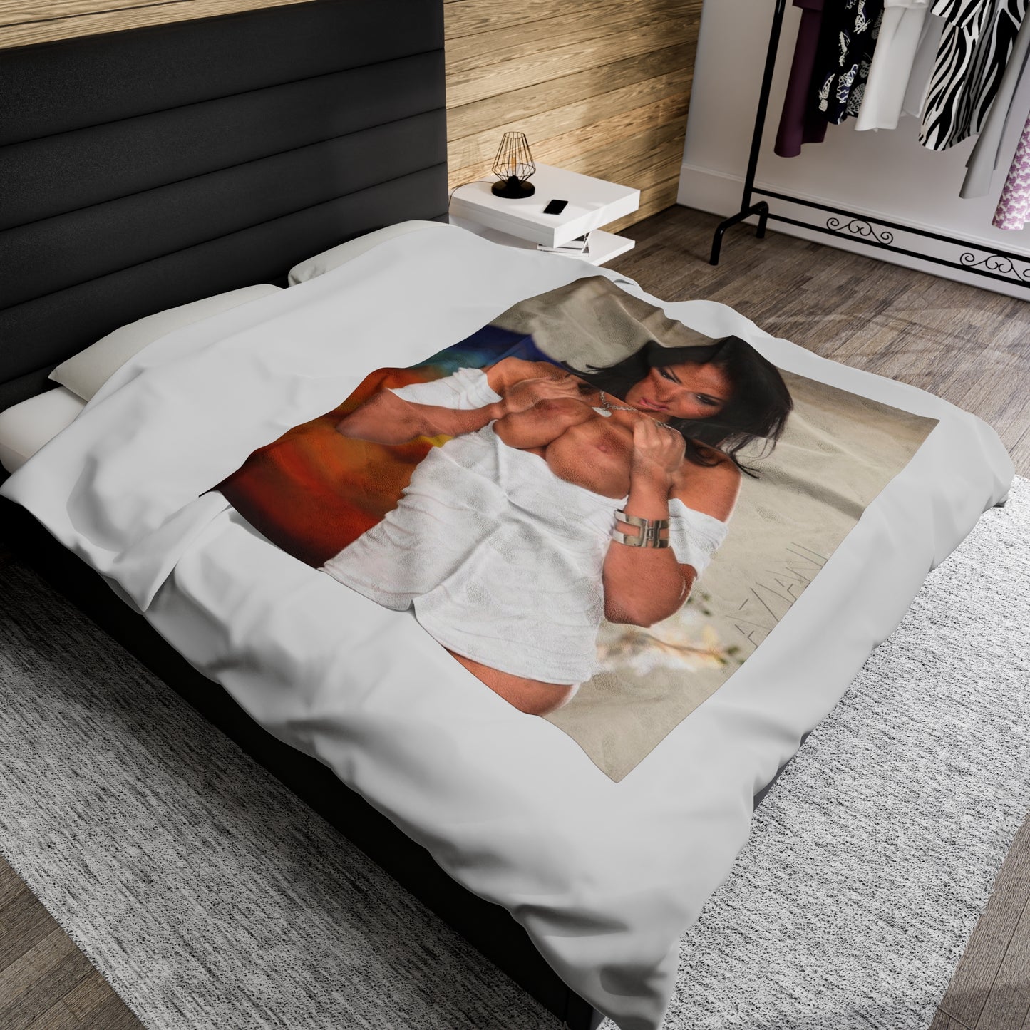Velveteen Plush Blanket Anissa Kate Nude