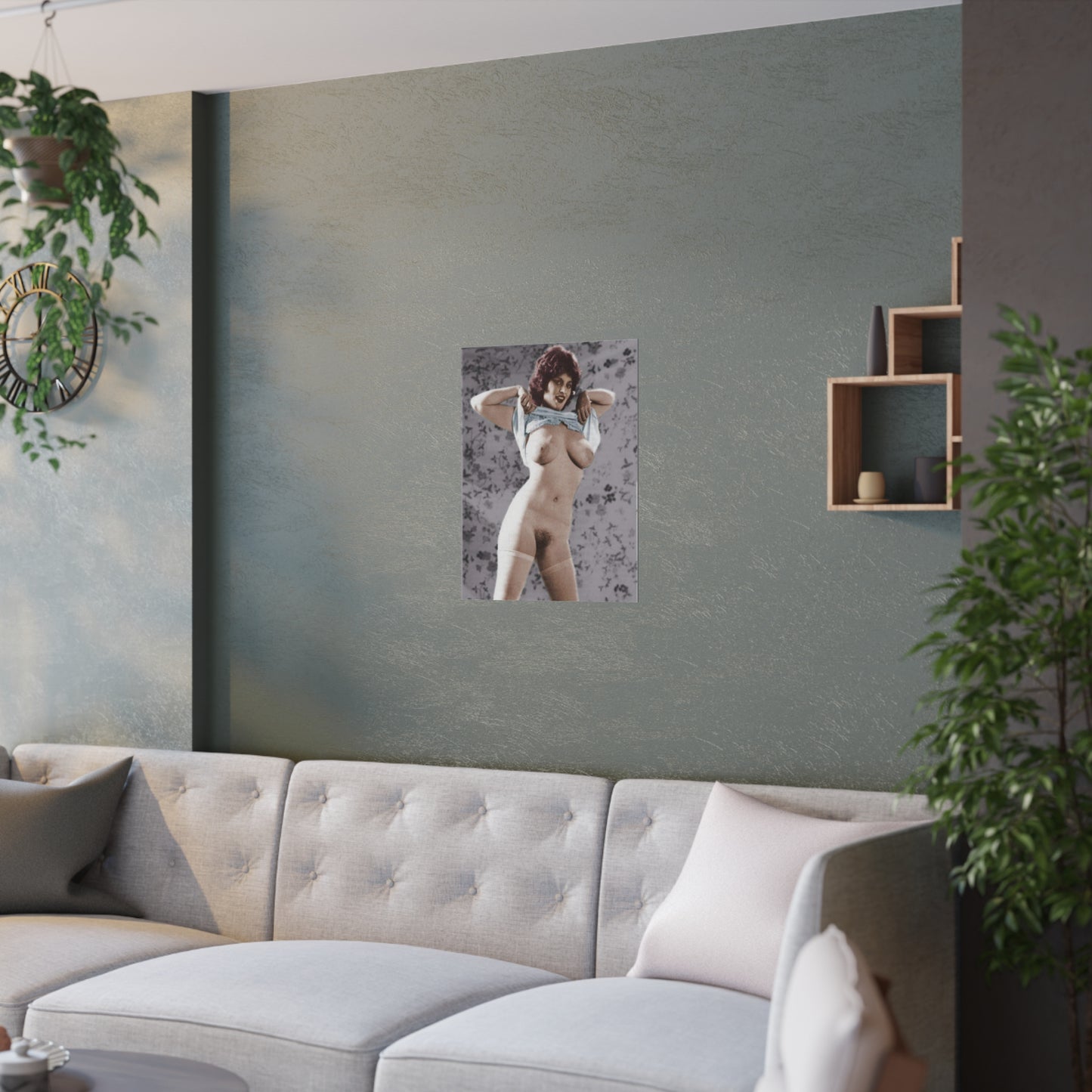 Satin Posters (210gsm) Retro Pornstar Lisa De Leeuw Nude