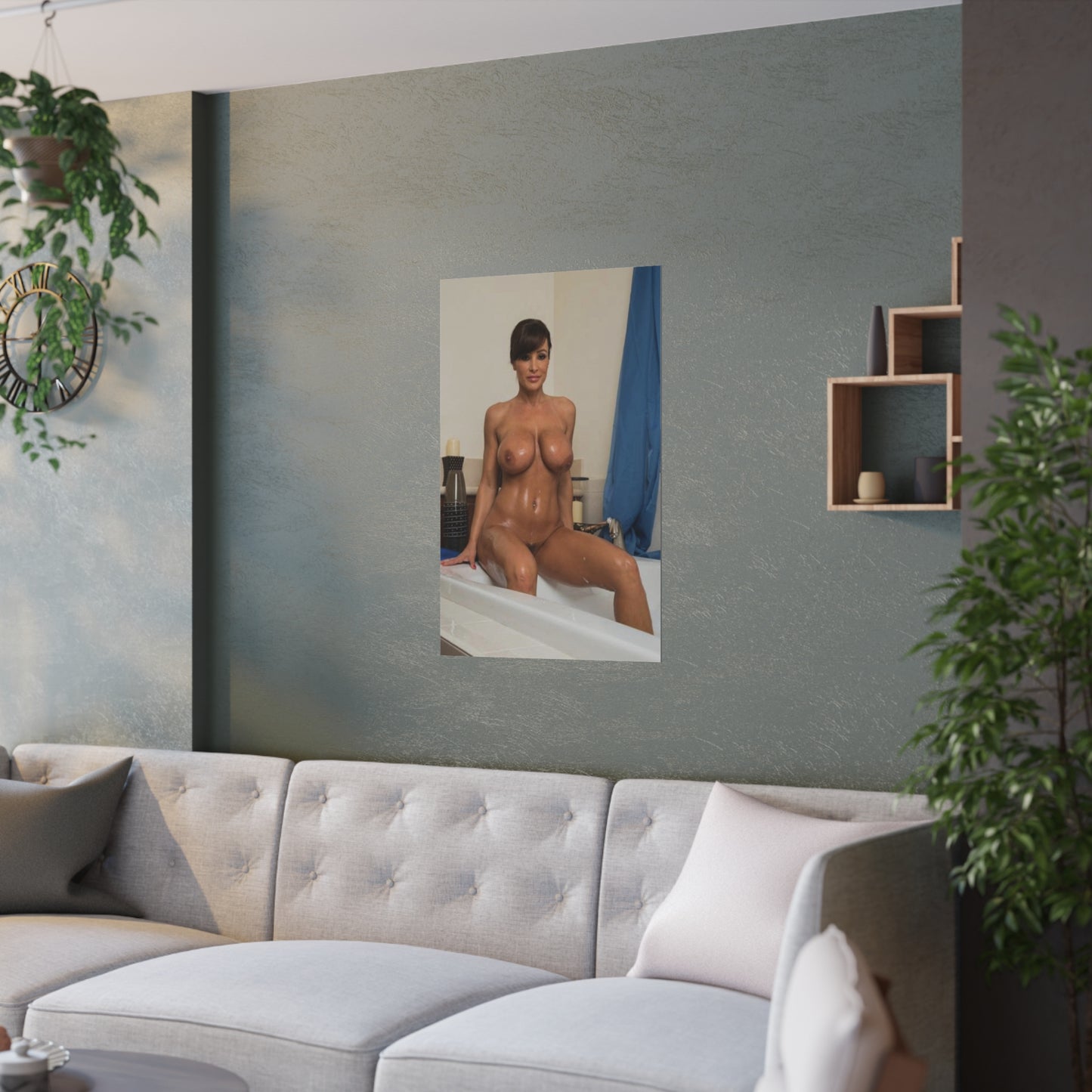 Satin Posters (210gsm) Pornstar Lisa Ann Nude