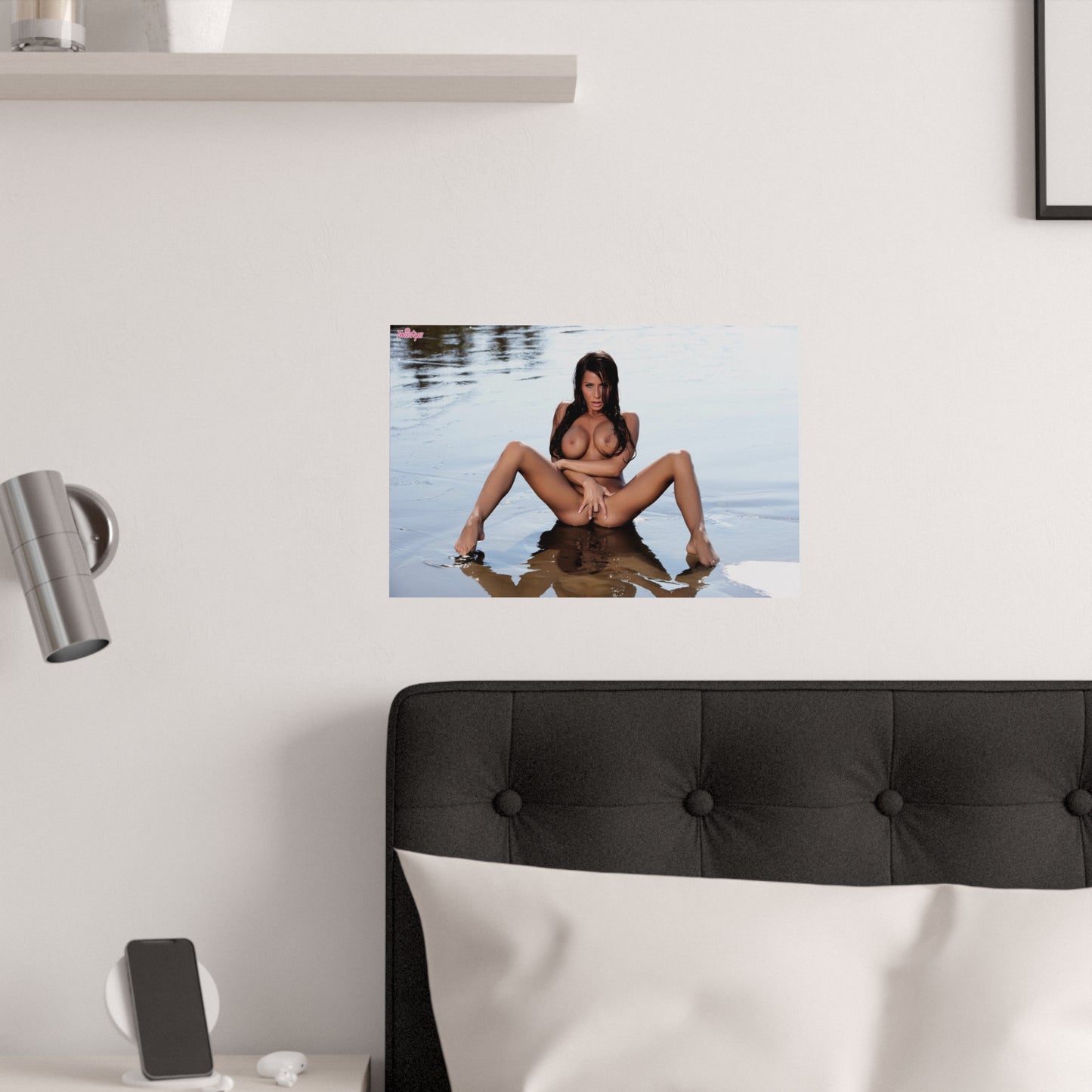 Satin Posters (210gsm) Madison Ivy Nude at the Beach