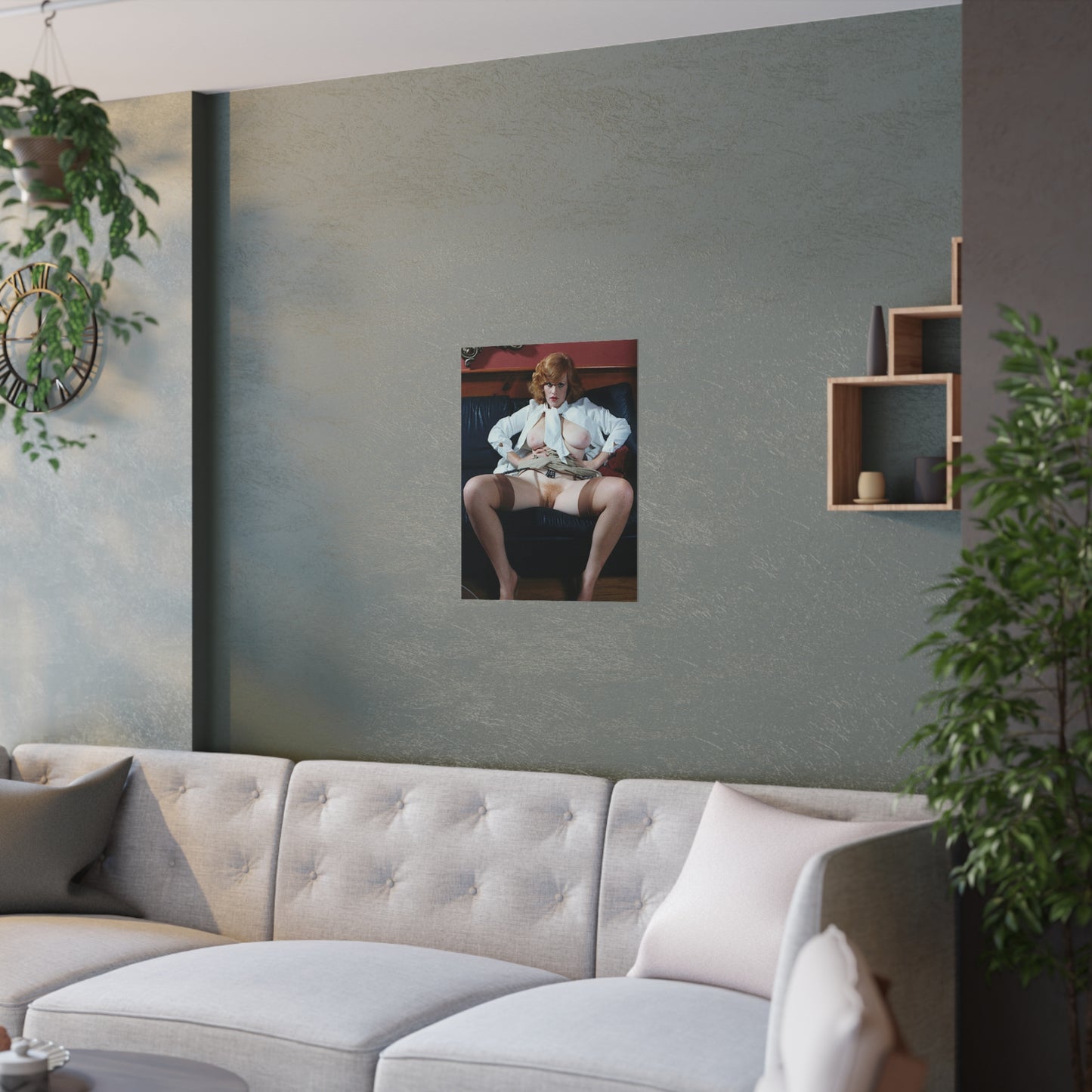 Satin Posters (210gsm) Retro Pornstar Lisa De Leeuw Nude
