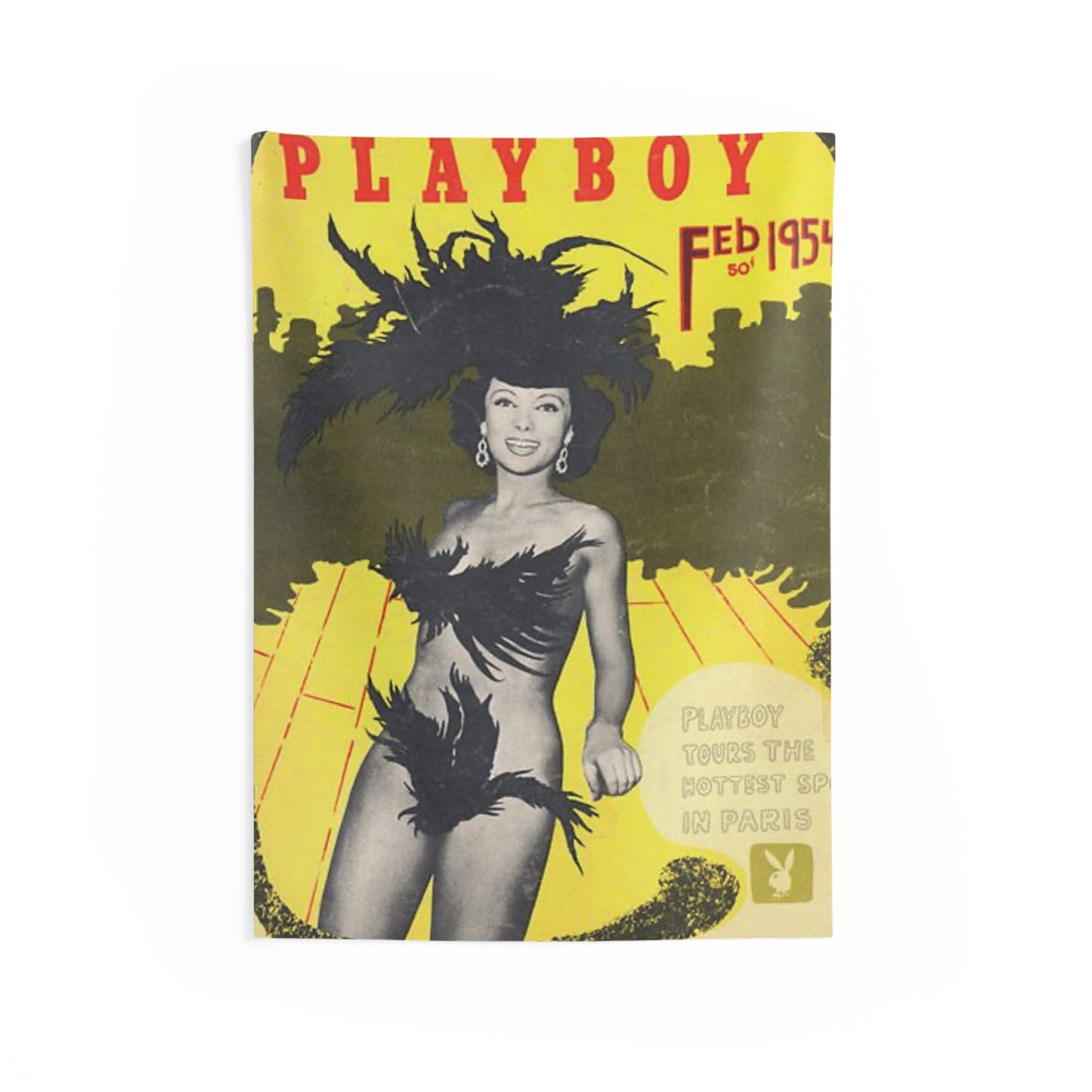 Indoor Wall Tapestries Playboy Cover February 1954
