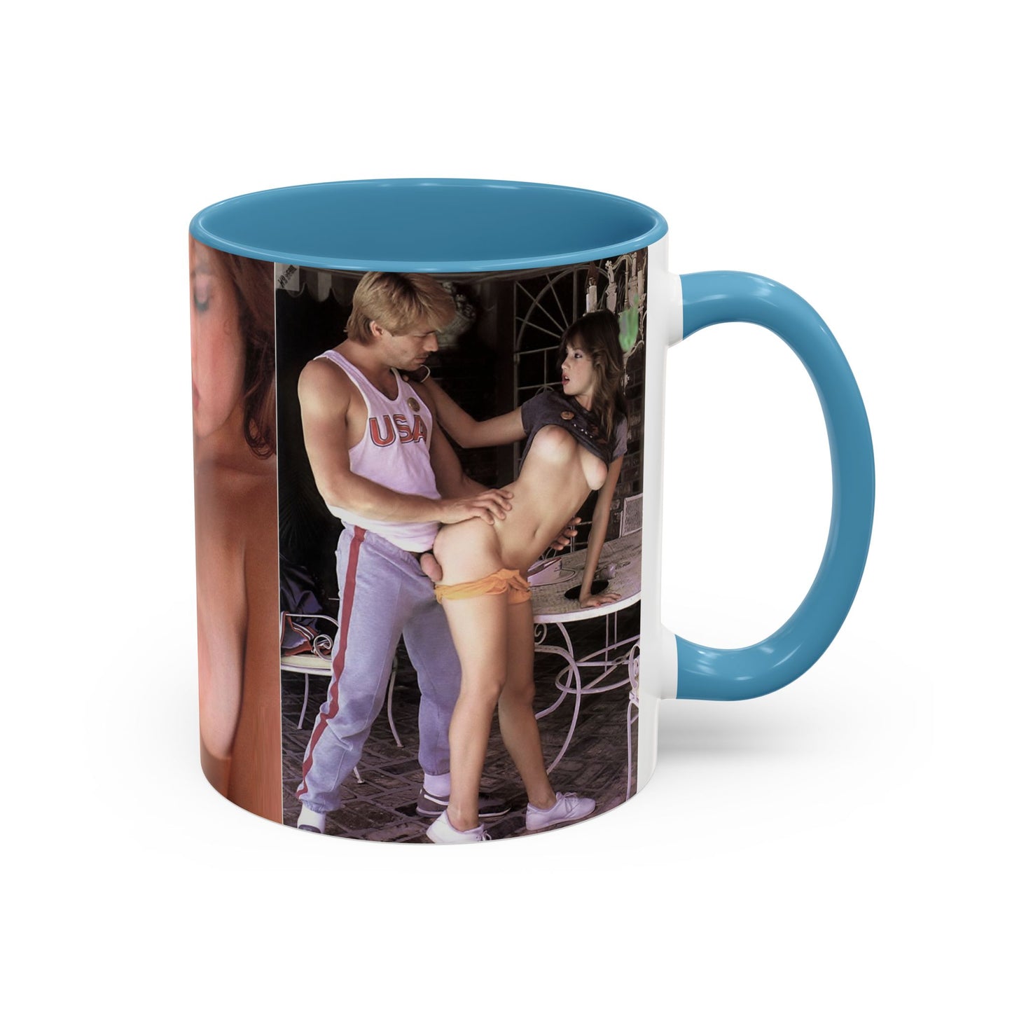 Accent Coffee Mug (11, 15oz) Traci Lords Nude Naked Fucking Retro