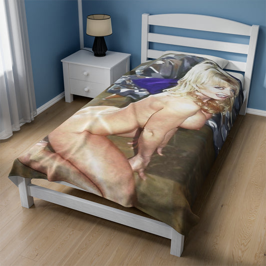 Velveteen Plush Blanket Porn Star Nina Hartley Nude