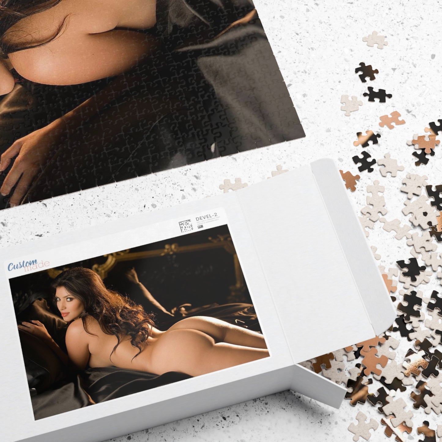 Puzzle (110, 252, 500, 1014-piece) Playboy Shoot Kim Kardashian #1