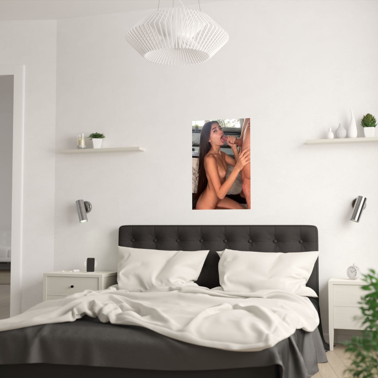 Satin Posters (210gsm) Skinny Teen Sucking Cock