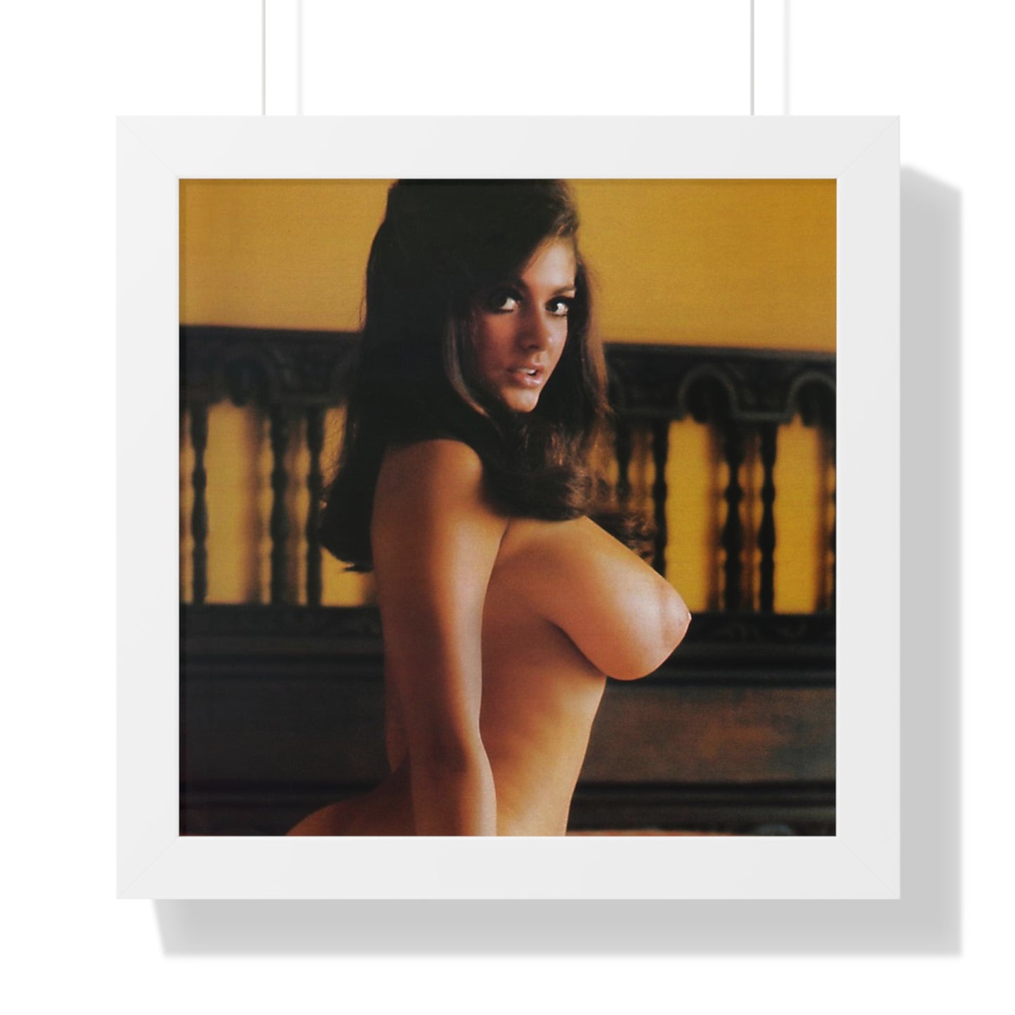 Framed Vertical Poster Playboy Playmate Cynthia Myers Nude