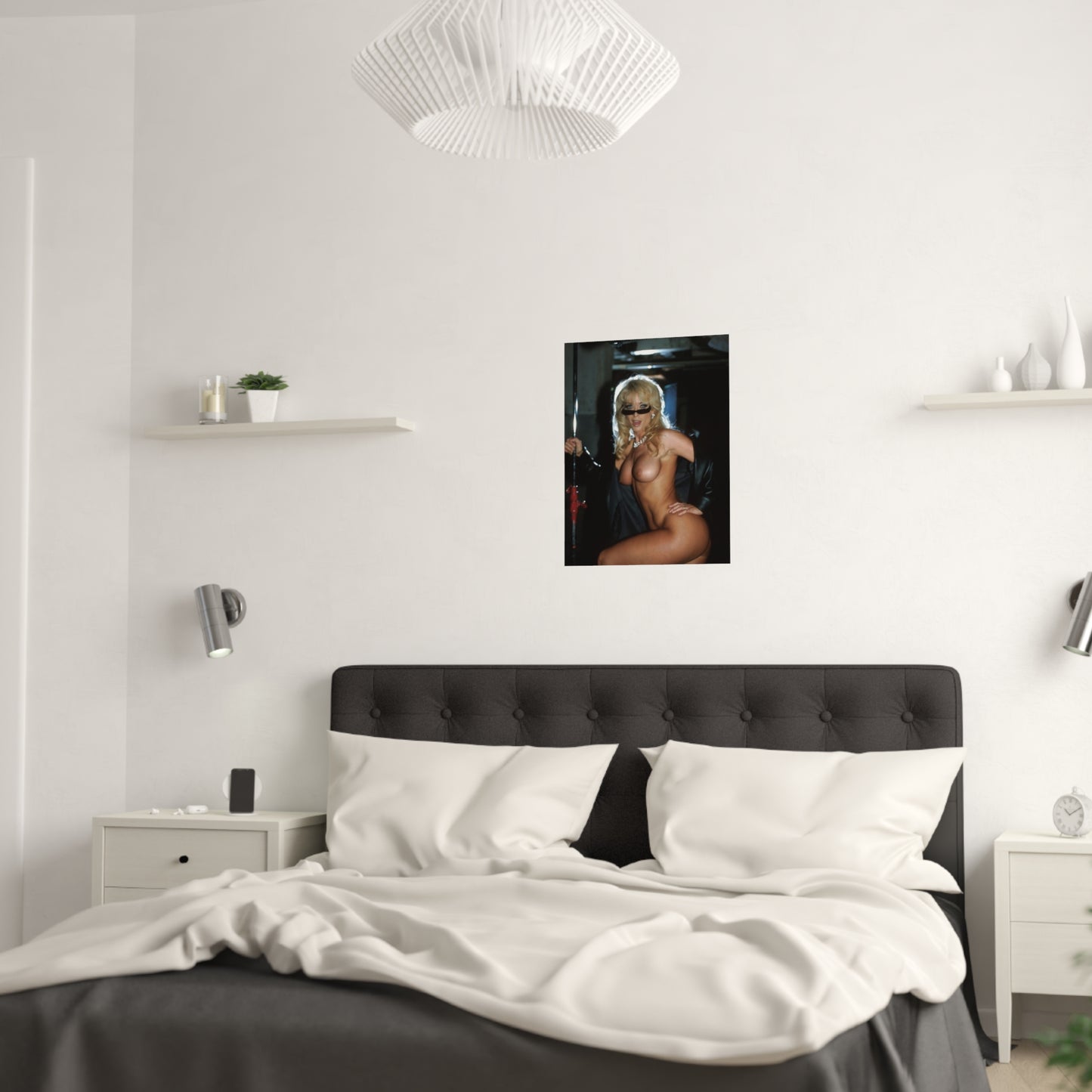 Satin Posters (210gsm) Retro Porn Star Nina Hartley Nude