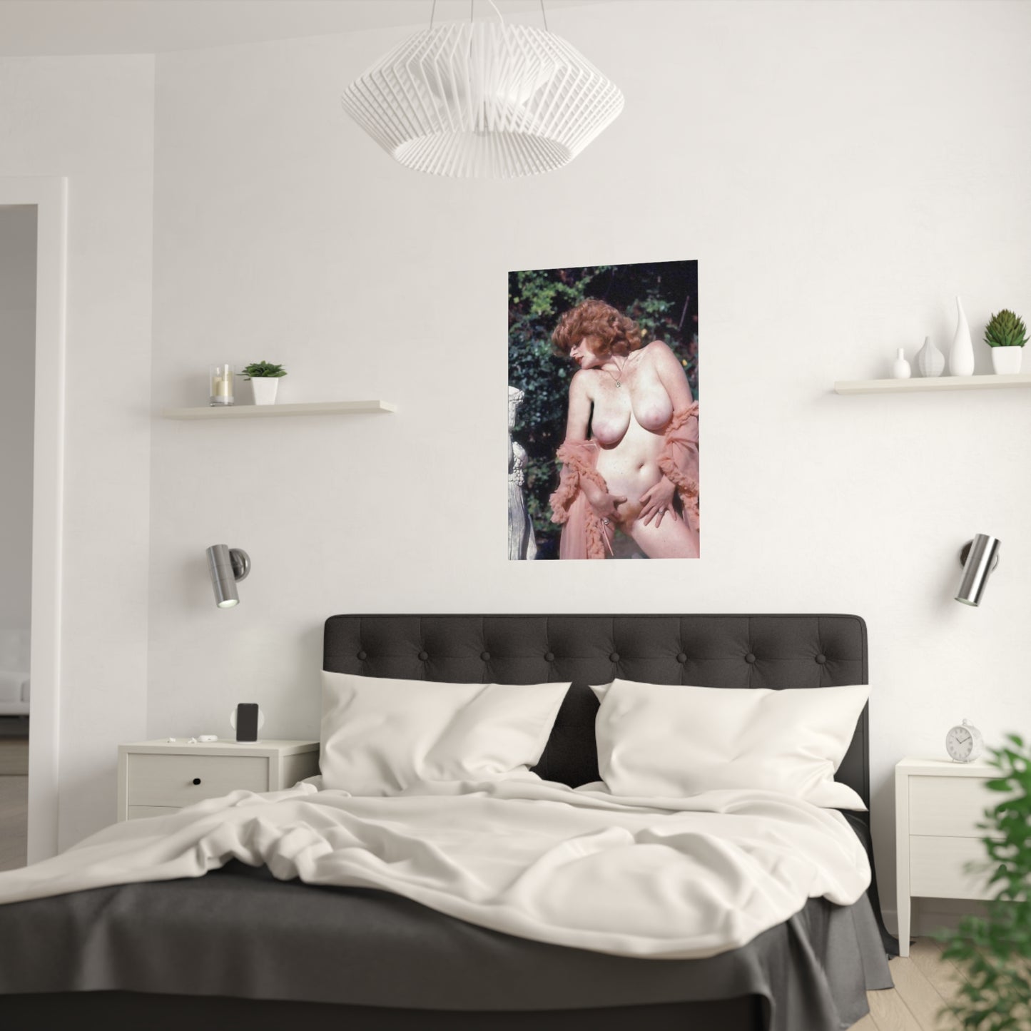 Satin Posters (210gsm) Retro Pornstar Lisa De Leeuw Nude