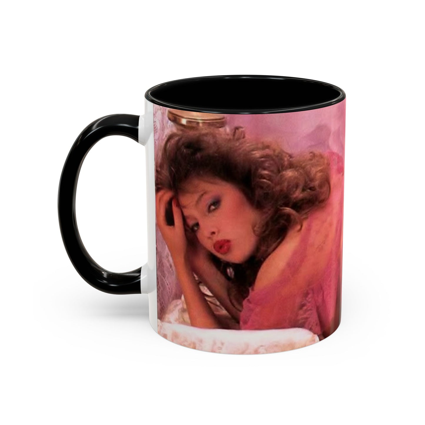 Accent Coffee Mug (11, 15oz) Retro Porn Star Traci Lords Nude