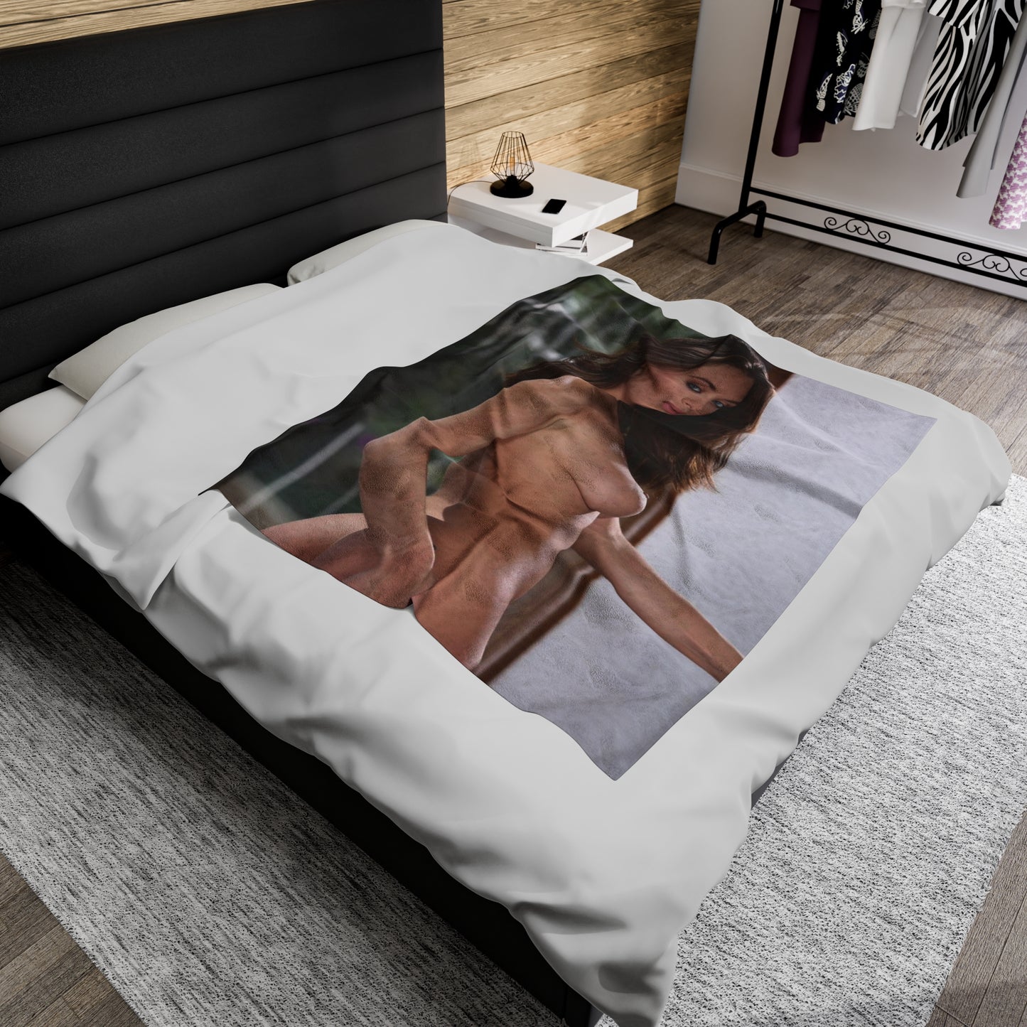 Velveteen Plush Blanket Lana Rhoades Nude