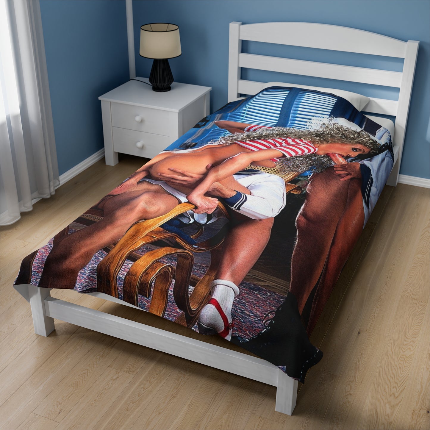 Velveteen Plush Blanket Classic Retro Porn Scene Porn Star Nude Naked