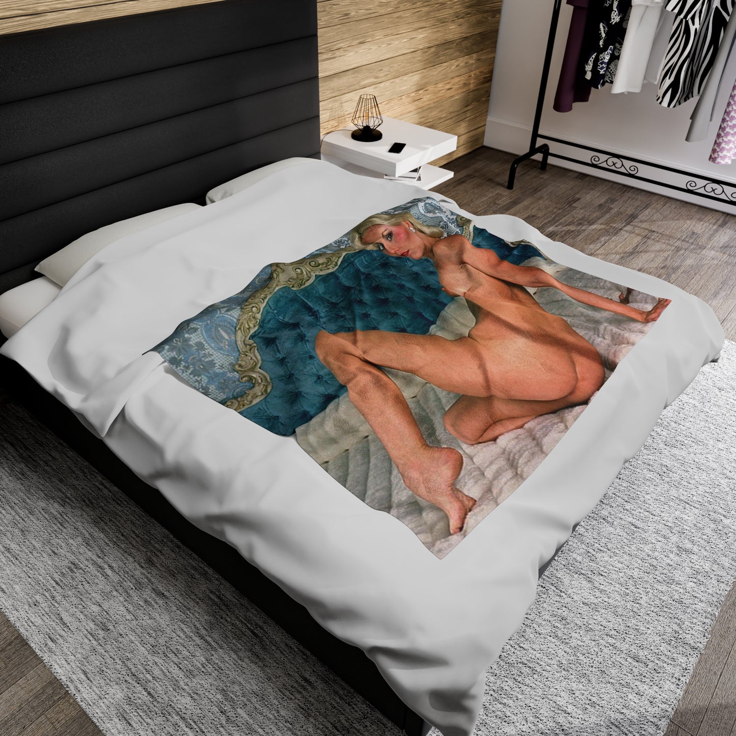 Velveteen Plush Blanket Porn Star Seka Nude
