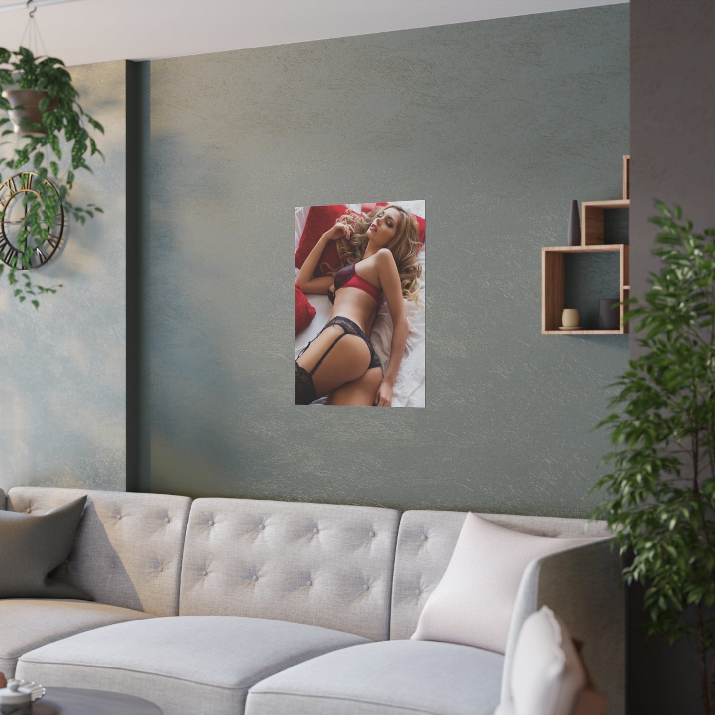 Satin Posters (210gsm) Sexy Babe Lingerie