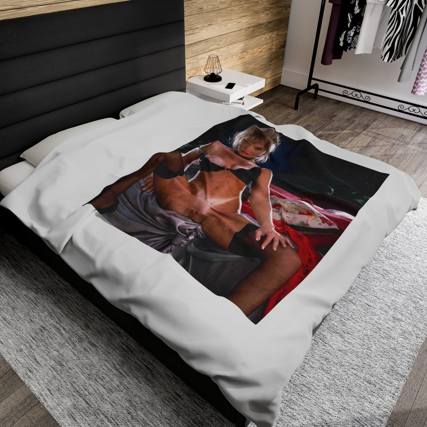 Velveteen Plush Blanket Lydia Schone Nude