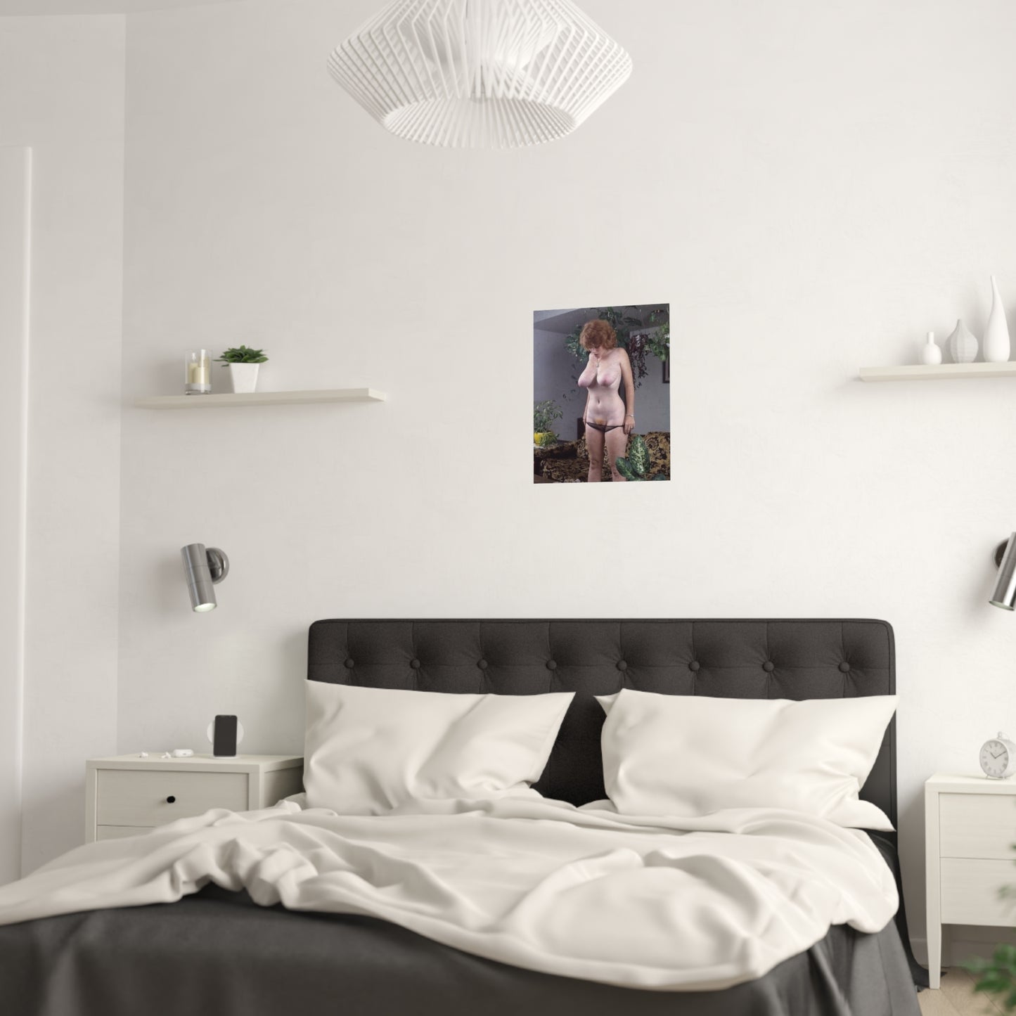 Satin Posters (210gsm) Retro Pornstar Lisa De Leeuw Nude