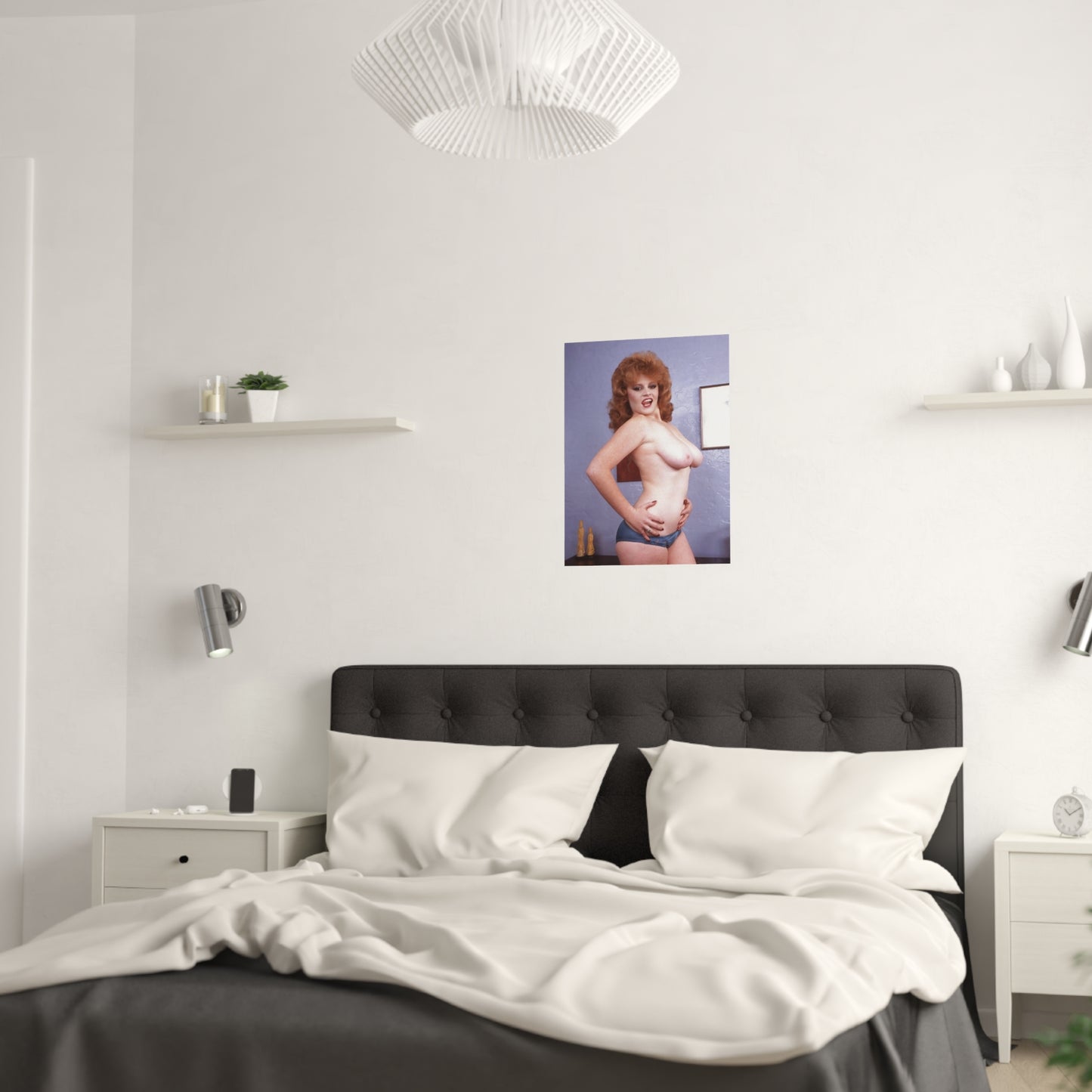 Satin Posters (210gsm) Retro Pornstar Lisa De Leeuw Nude