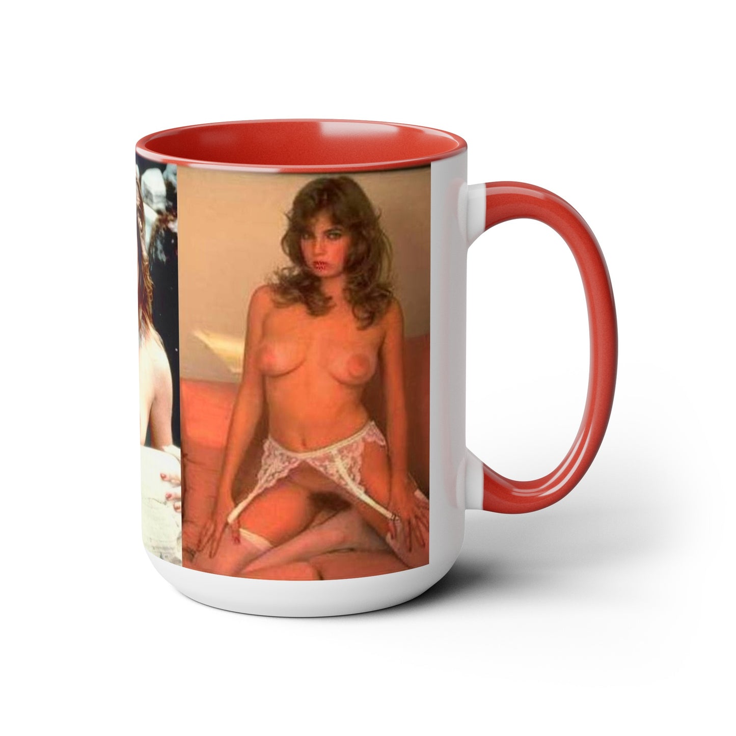 Two-Tone Coffee Mugs, 15oz Traci Lords Nude