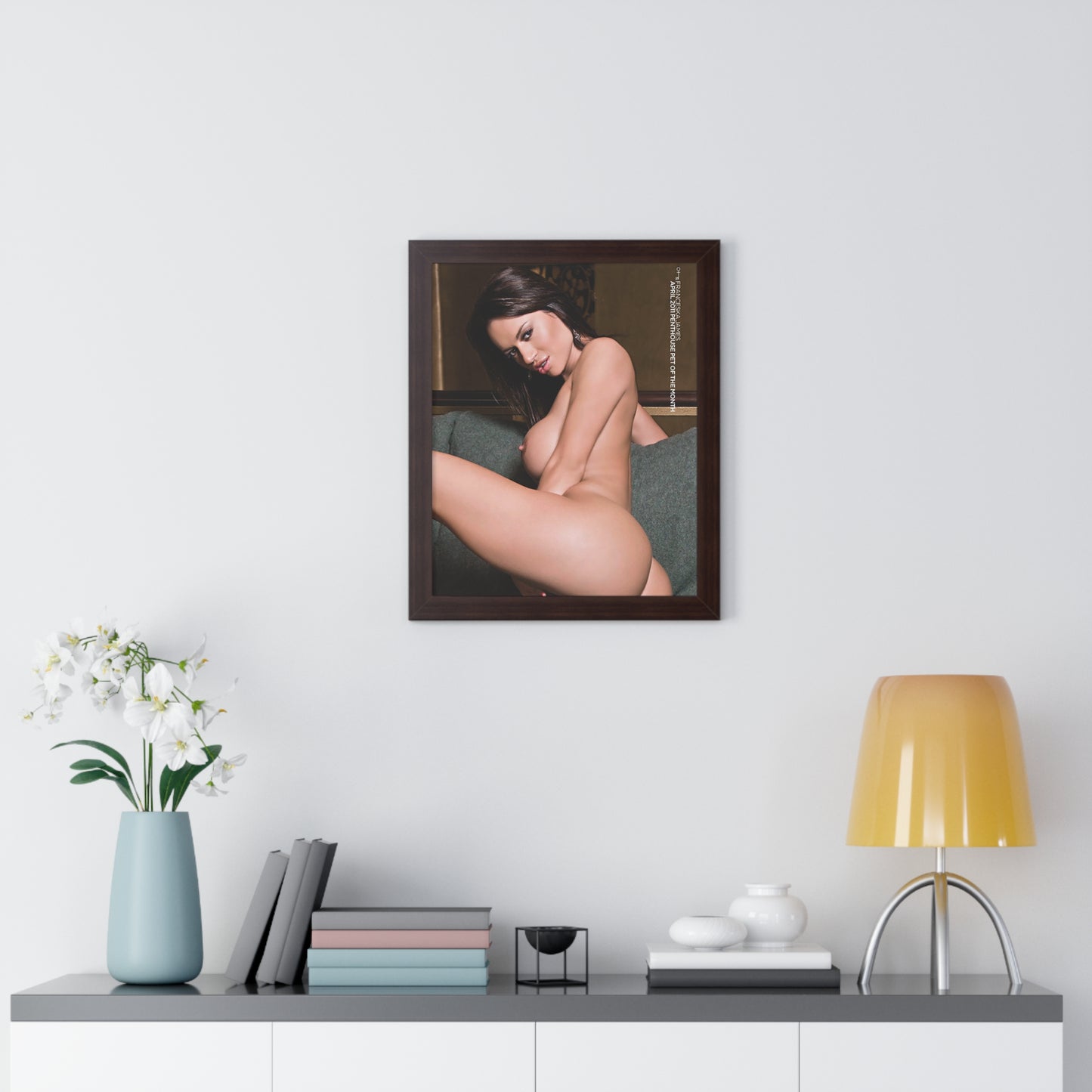 Framed Vertical Poster Penthouse Pet April 2011 Franceska Jaimes