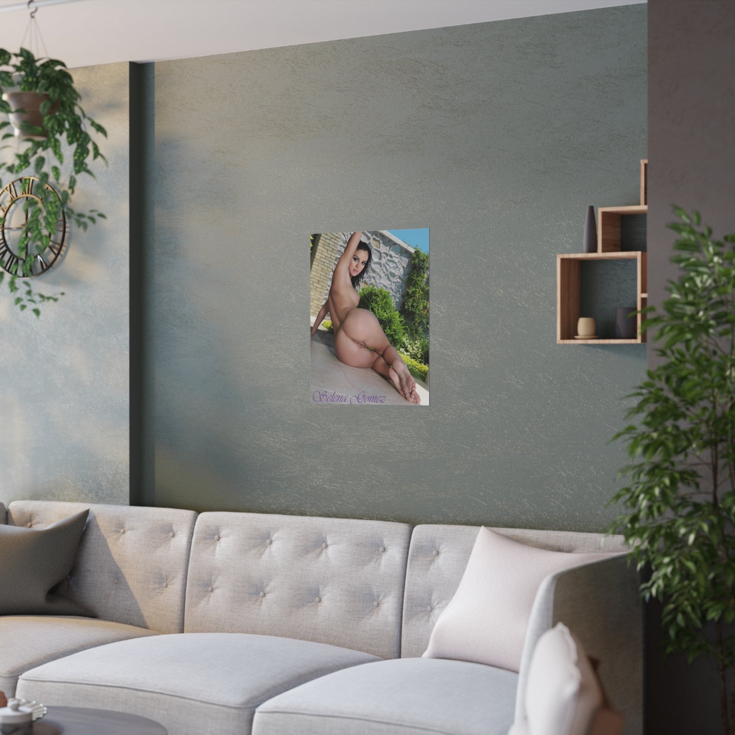 Satin Posters (210gsm) Sexy Naked Nude Selena Gomez