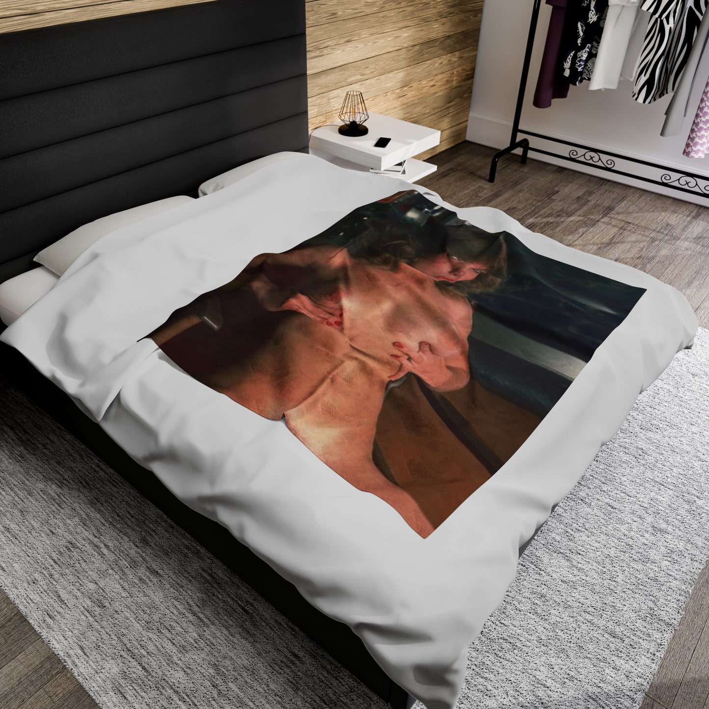 Velveteen Plush Blanket Retro Porn Star Traci