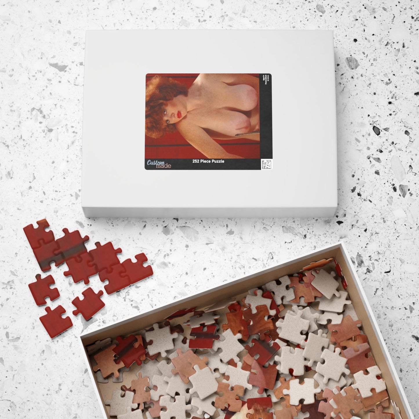 Puzzle (110, 252, 520, 1014-piece) Retro Pornstar Lisa De Leeuw Nude