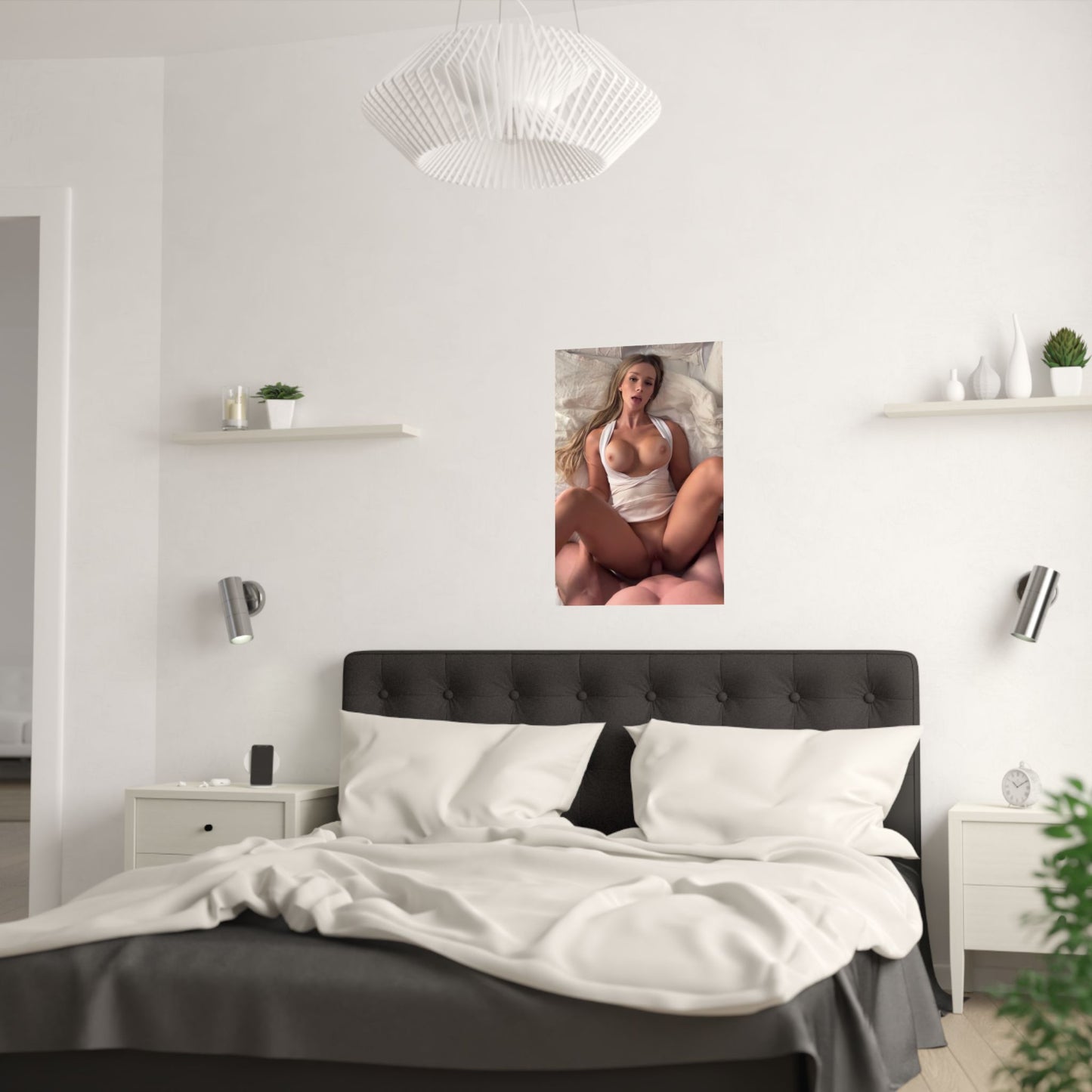 Satin Posters (210gsm) Stunning Blonde Teen POV