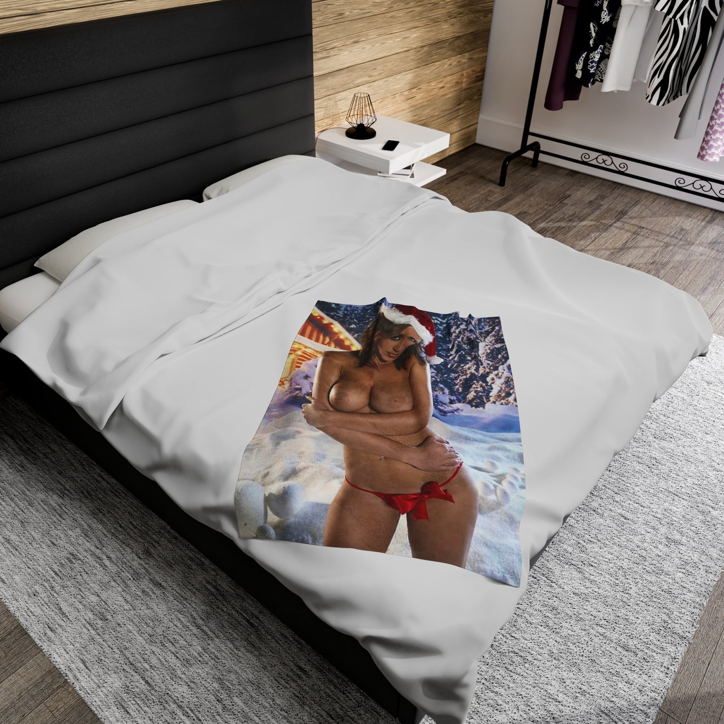 Velveteen Plush Blanket Nude Christmas Pornstars