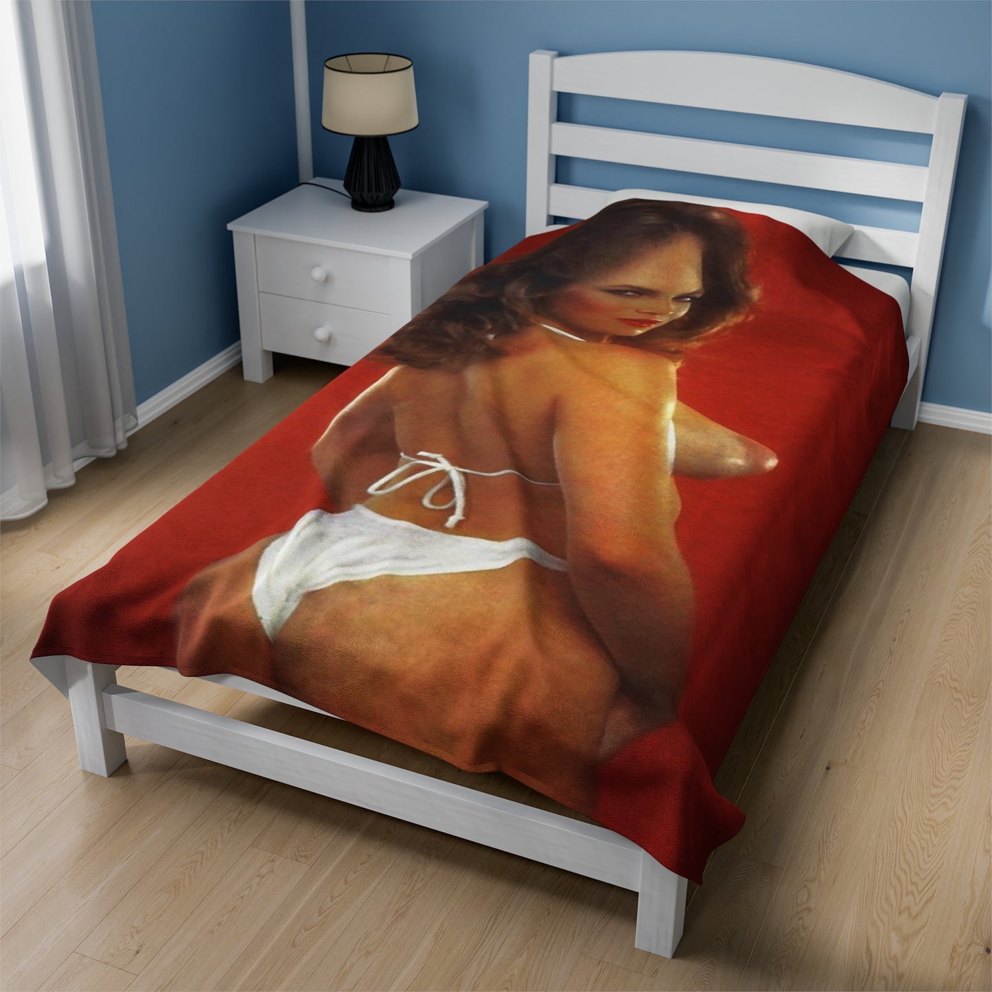 Velveteen Plush Blanket Retro Adult Star 1980s