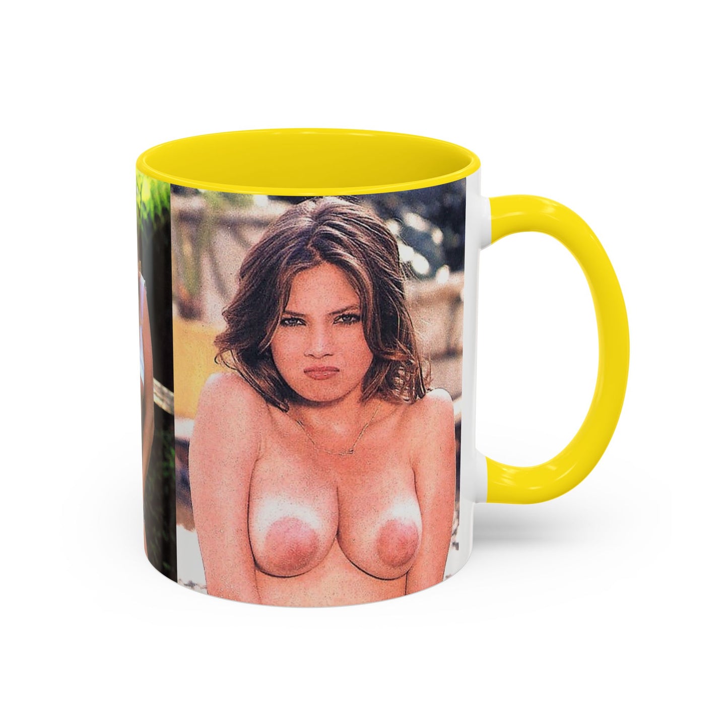 Accent Coffee Mug (11, 15oz) Traci Lords Nude Naked Retro