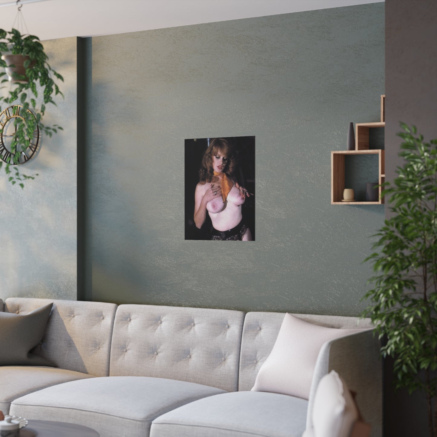 Satin Posters (210gsm) Retro Porn Star Lisa De Leeuw Nude