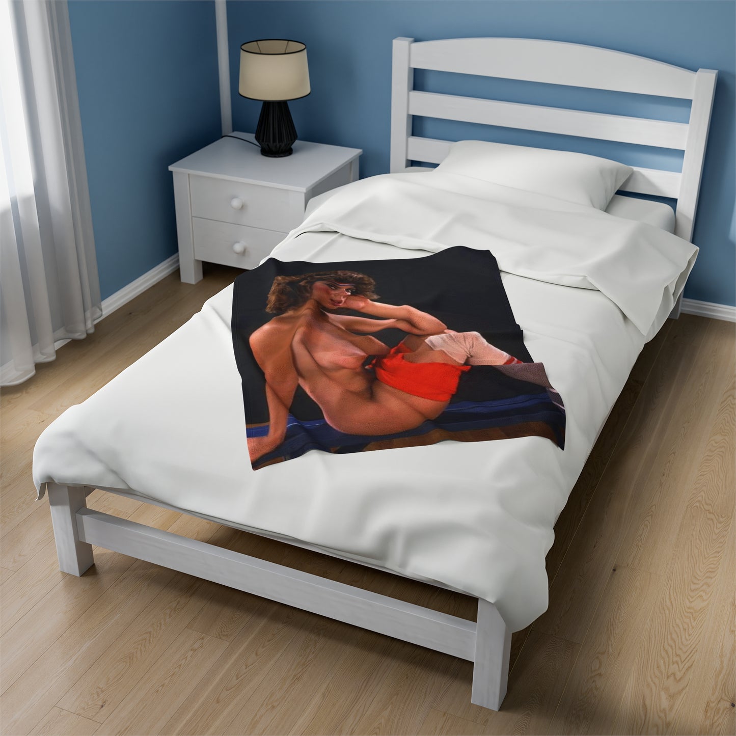 Velveteen Plush Blanket Retro Porn Star Christy Canyon Nude