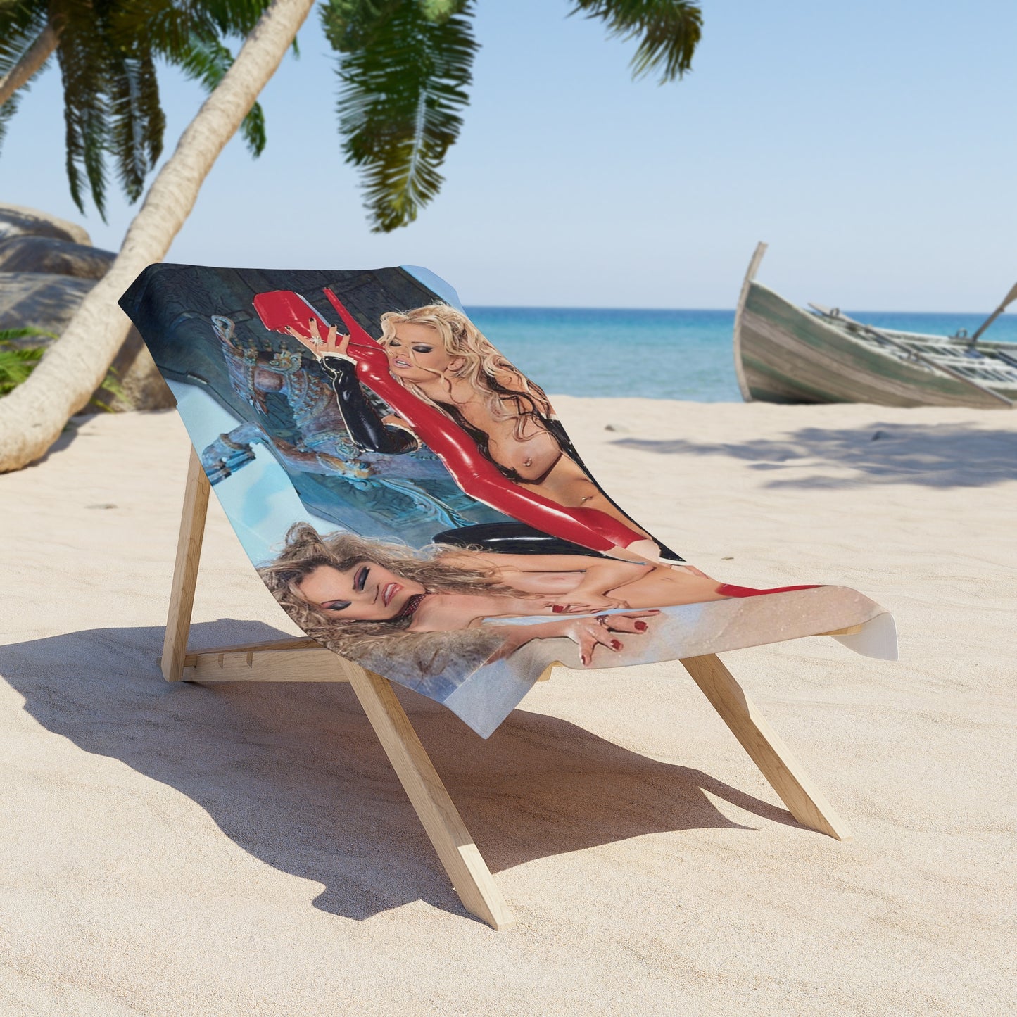 Beach Towel Jenna Jameson and Janine Lindenmulder