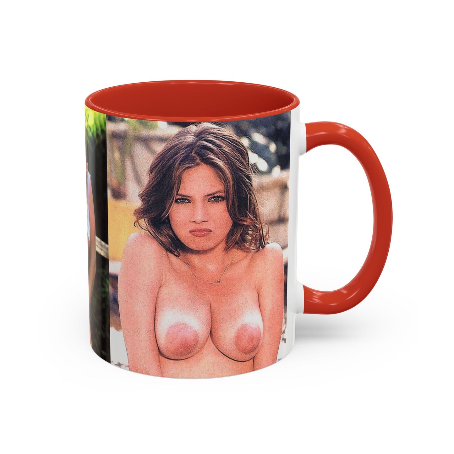 Accent Coffee Mug (11, 15oz) Traci Lords Nude Naked Retro
