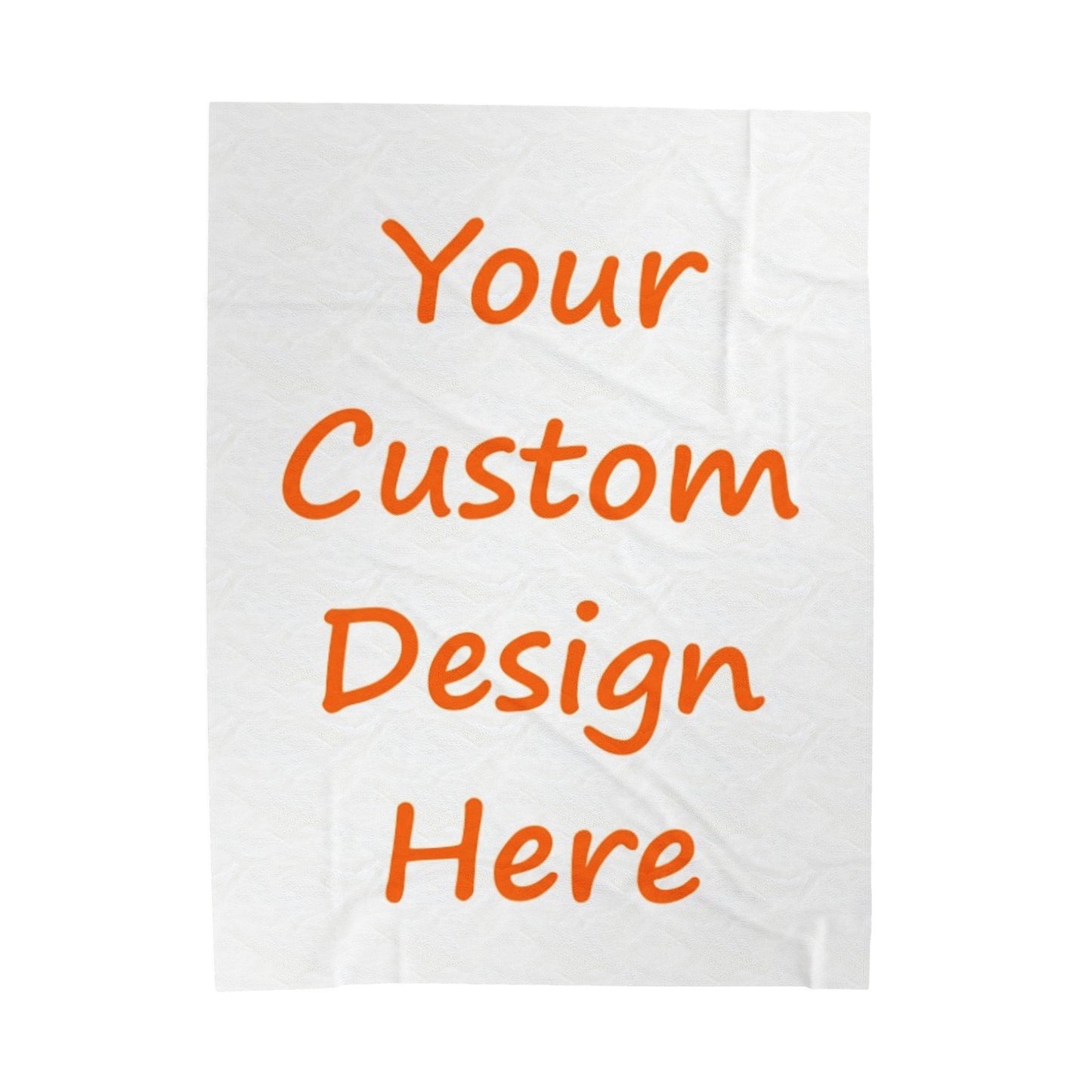 Velveteen Plush Blanket Custom Purchase & Message Artwork! No Limits!