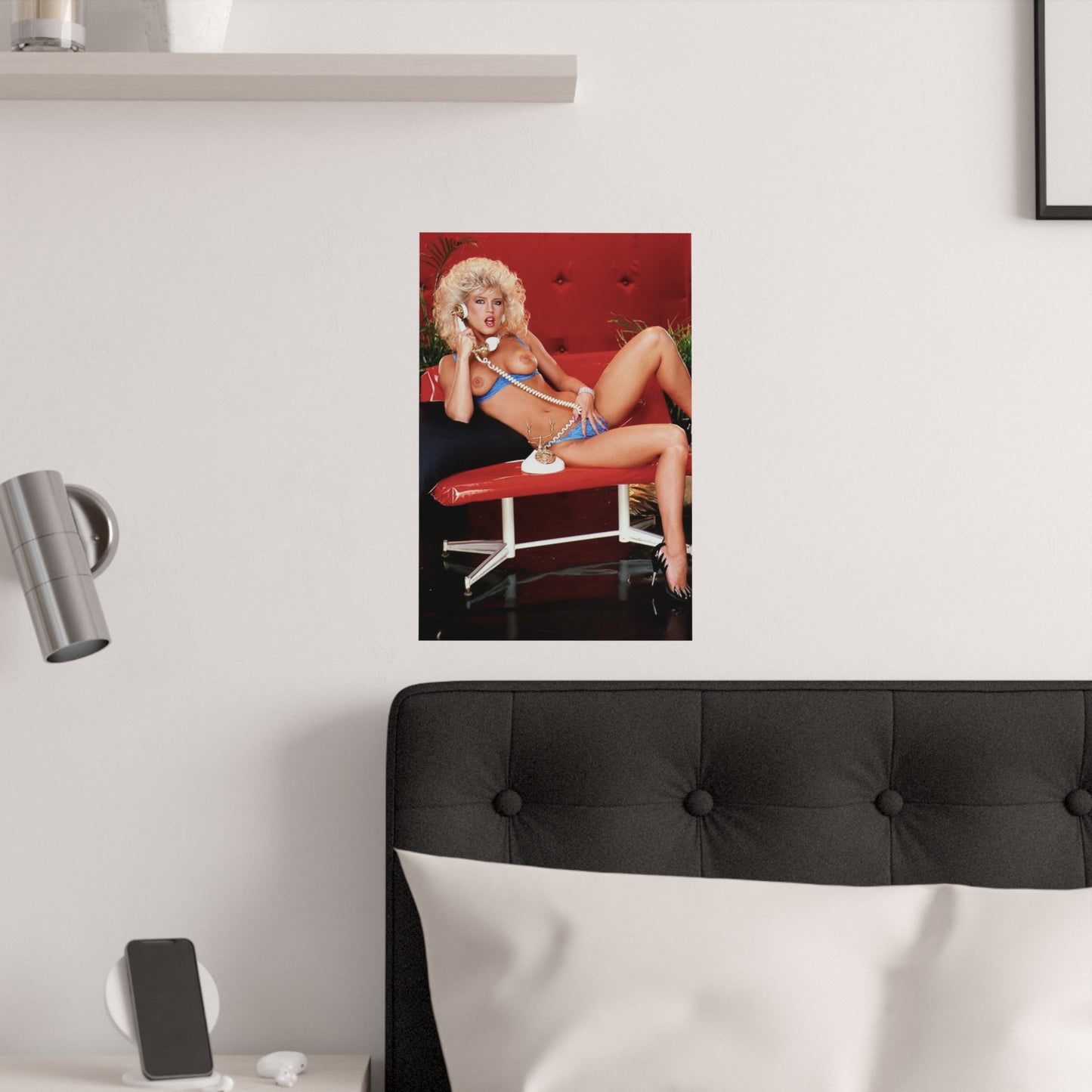 Satin Posters (210gsm) Retro 1980s Porn Star Amber Lynn