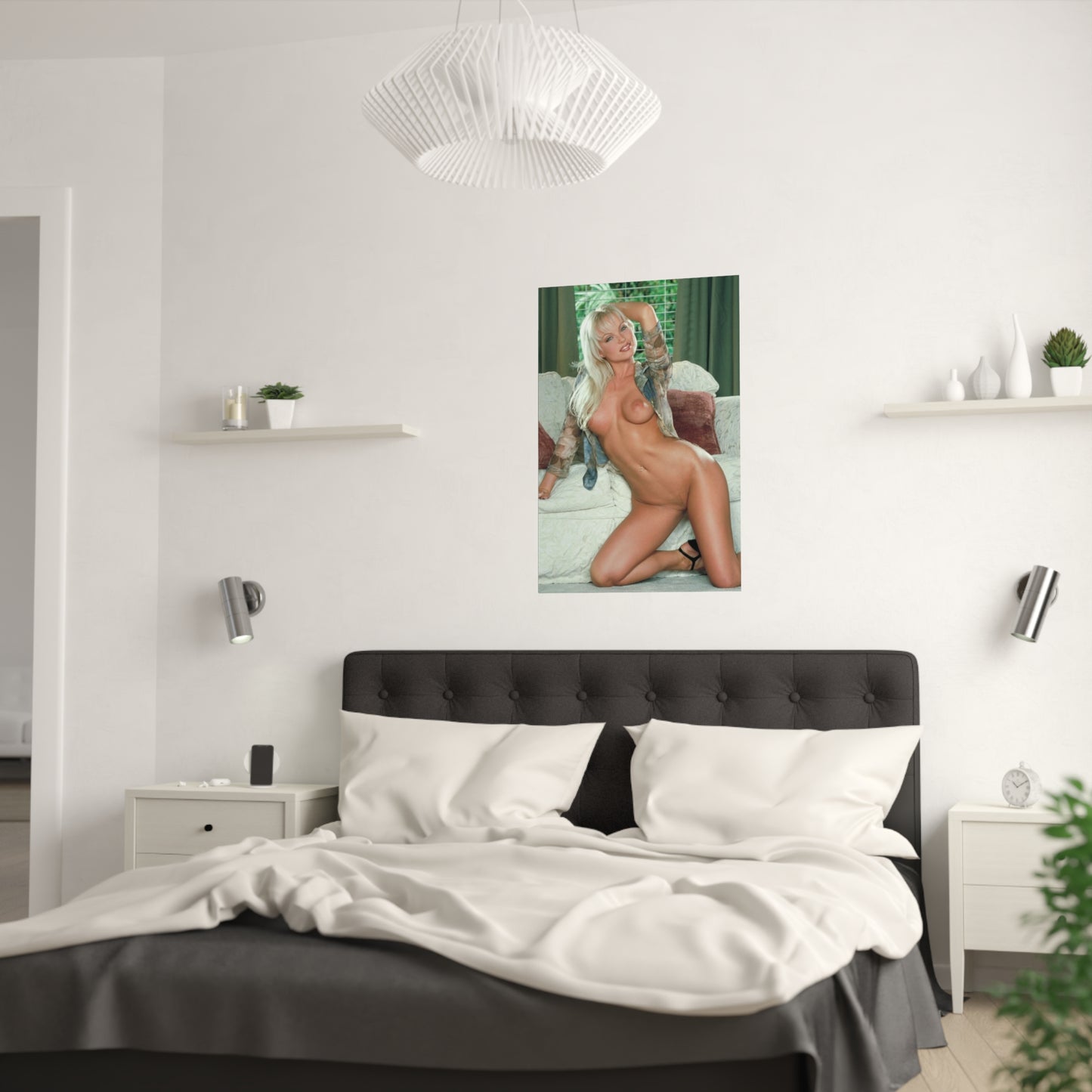 Satin Posters (210gsm) Retro Adult Star Sylvia Saint Nude