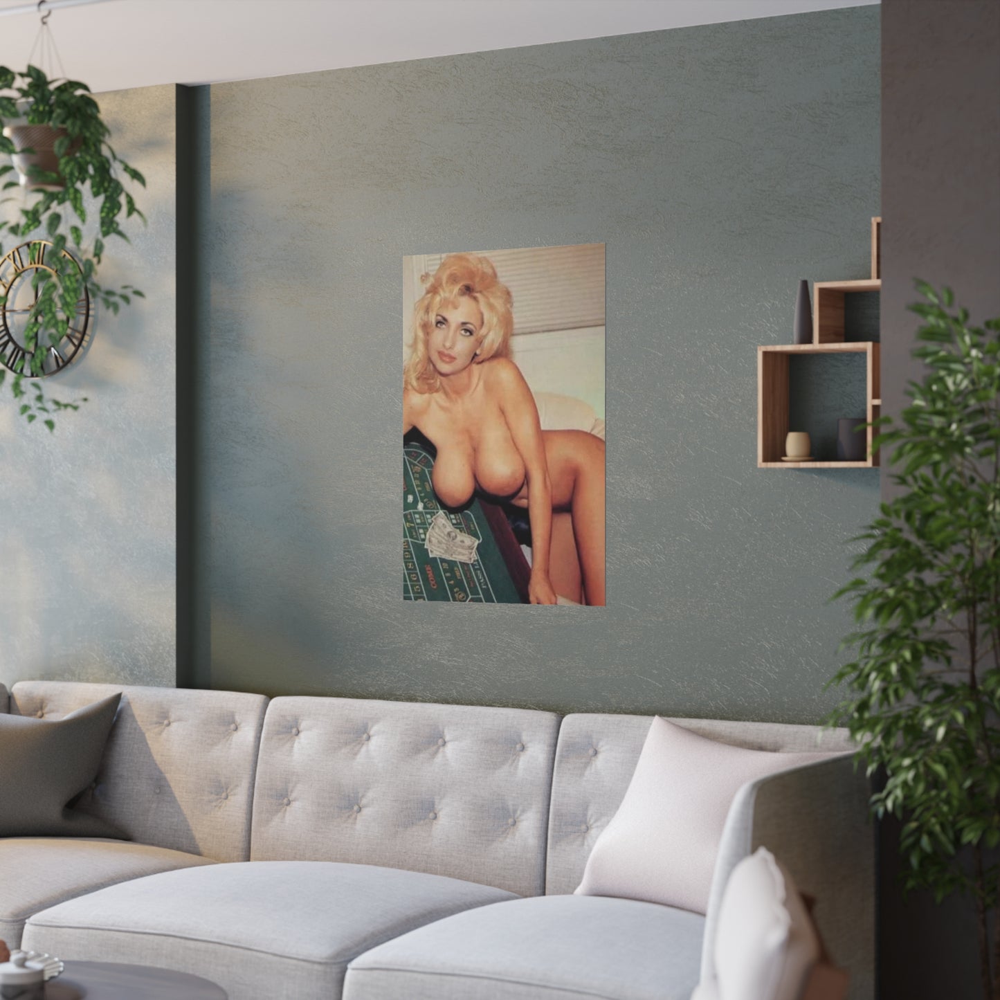 Satin Posters (210gsm) Retro Adult Star Rebecca Wild Nude