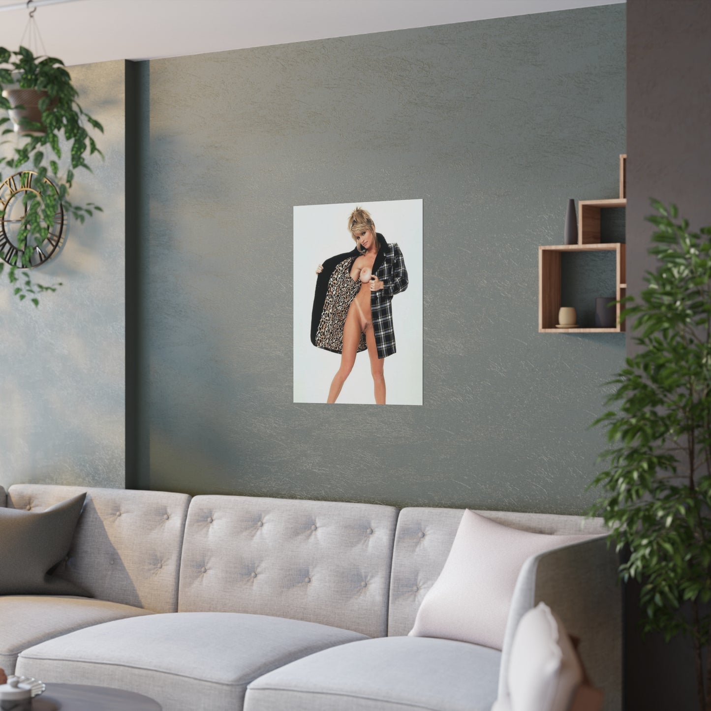 Satin Posters (210gsm) Retro Adult Star Janine Lindenmulder Nude
