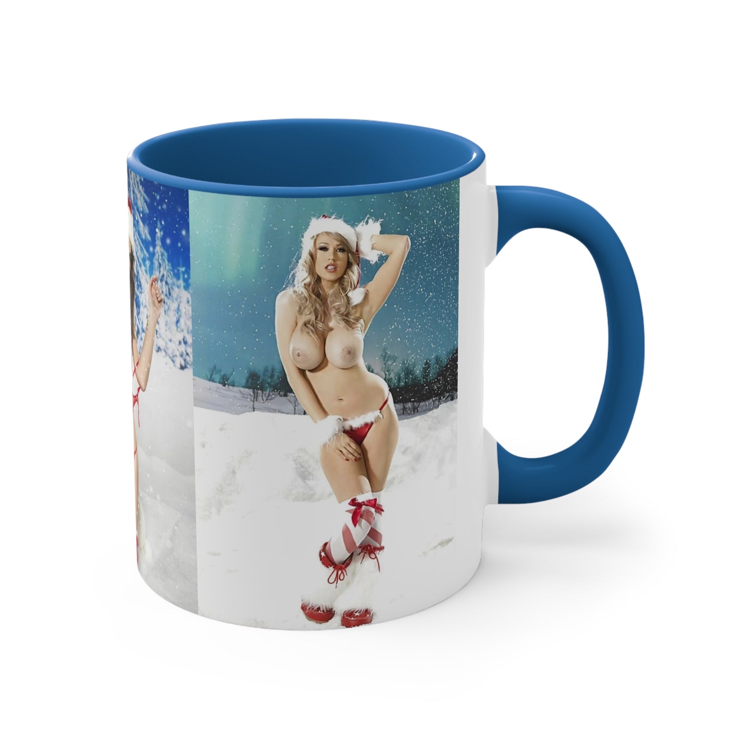 Accent Coffee Mug, 11oz Nude Christmas Pornstars