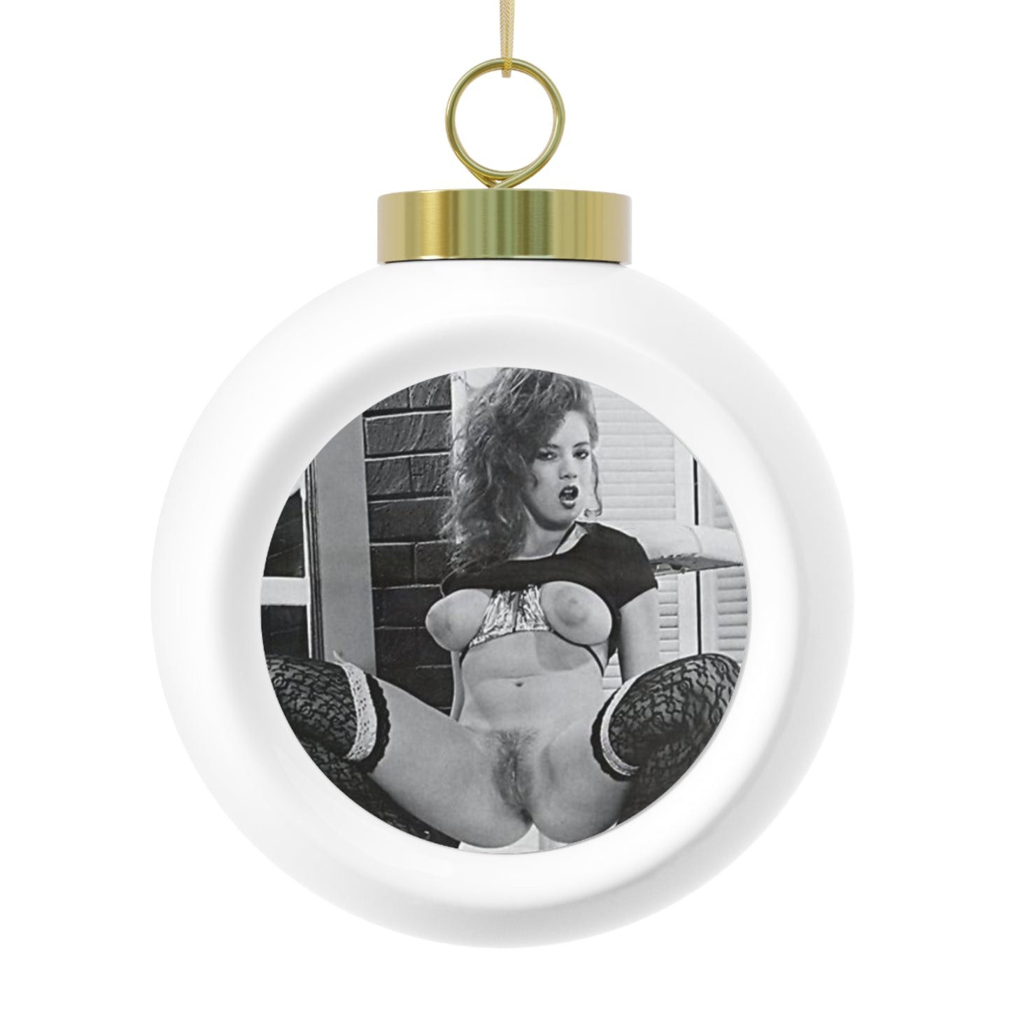 Christmas Ball Ornament Retro Porn Star Traci Lords Nude Naked