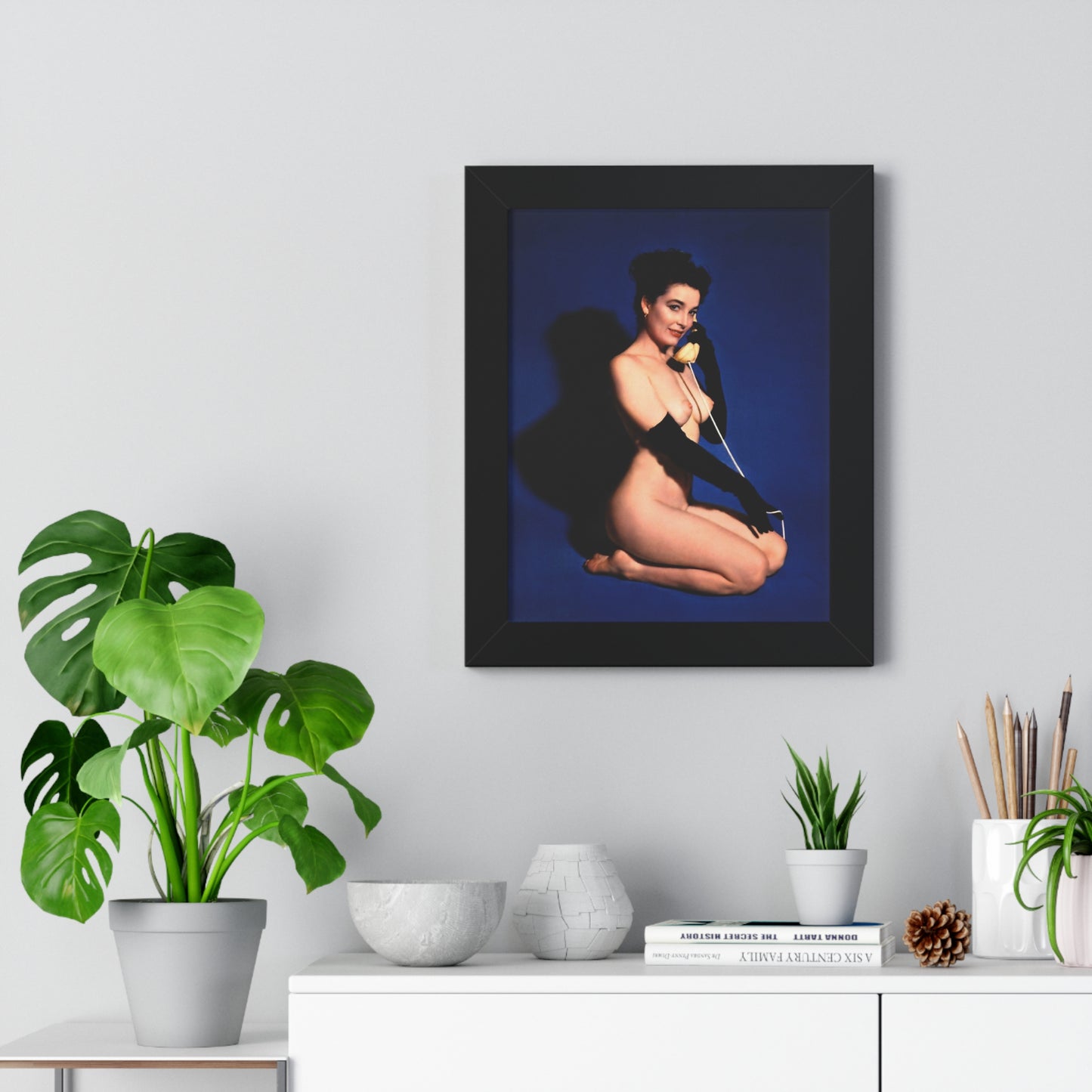 Framed Vertical Poster Playboy Playmate June 1954 Margie Harrison