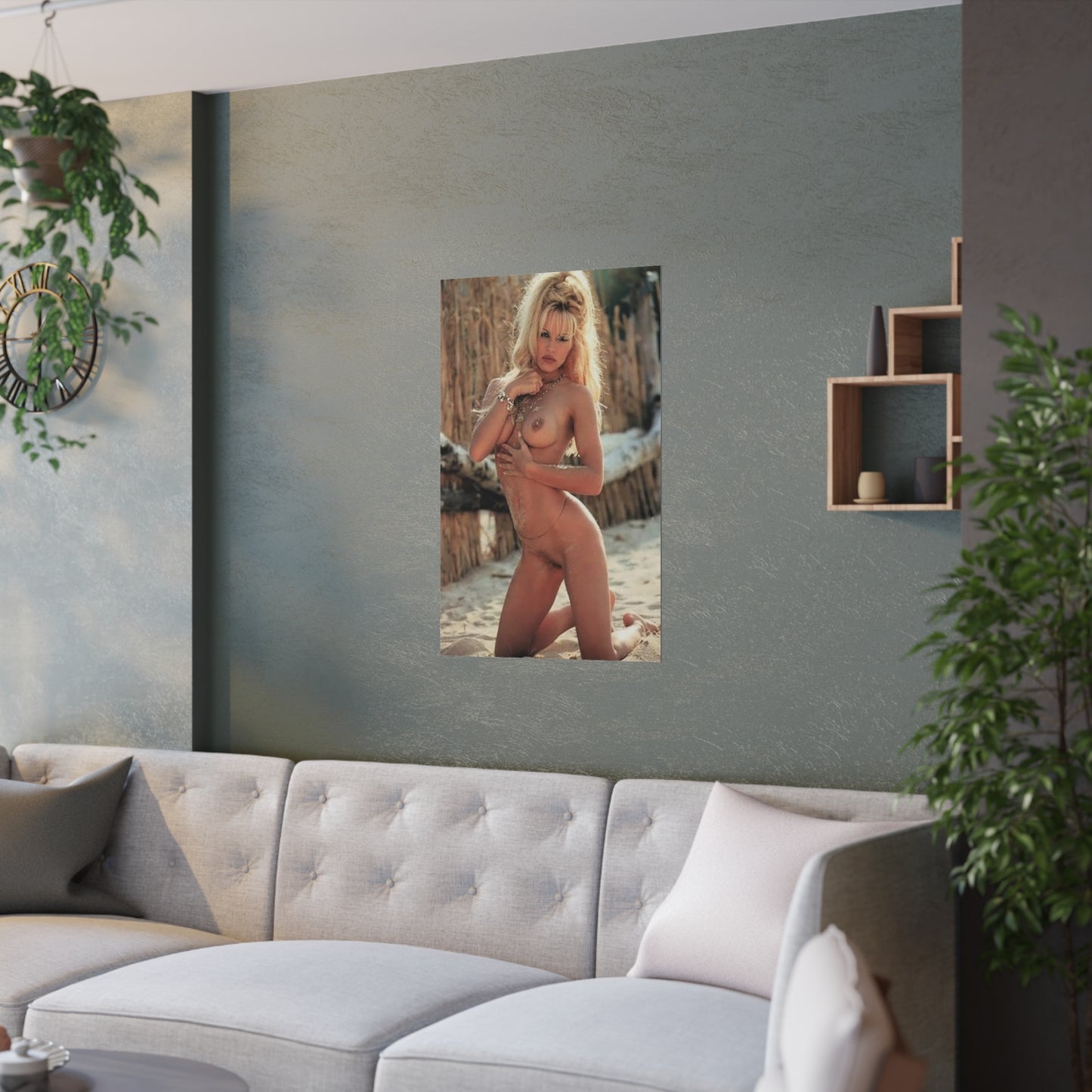 Satin Posters (210gsm) Pamela Anderson Nude #1